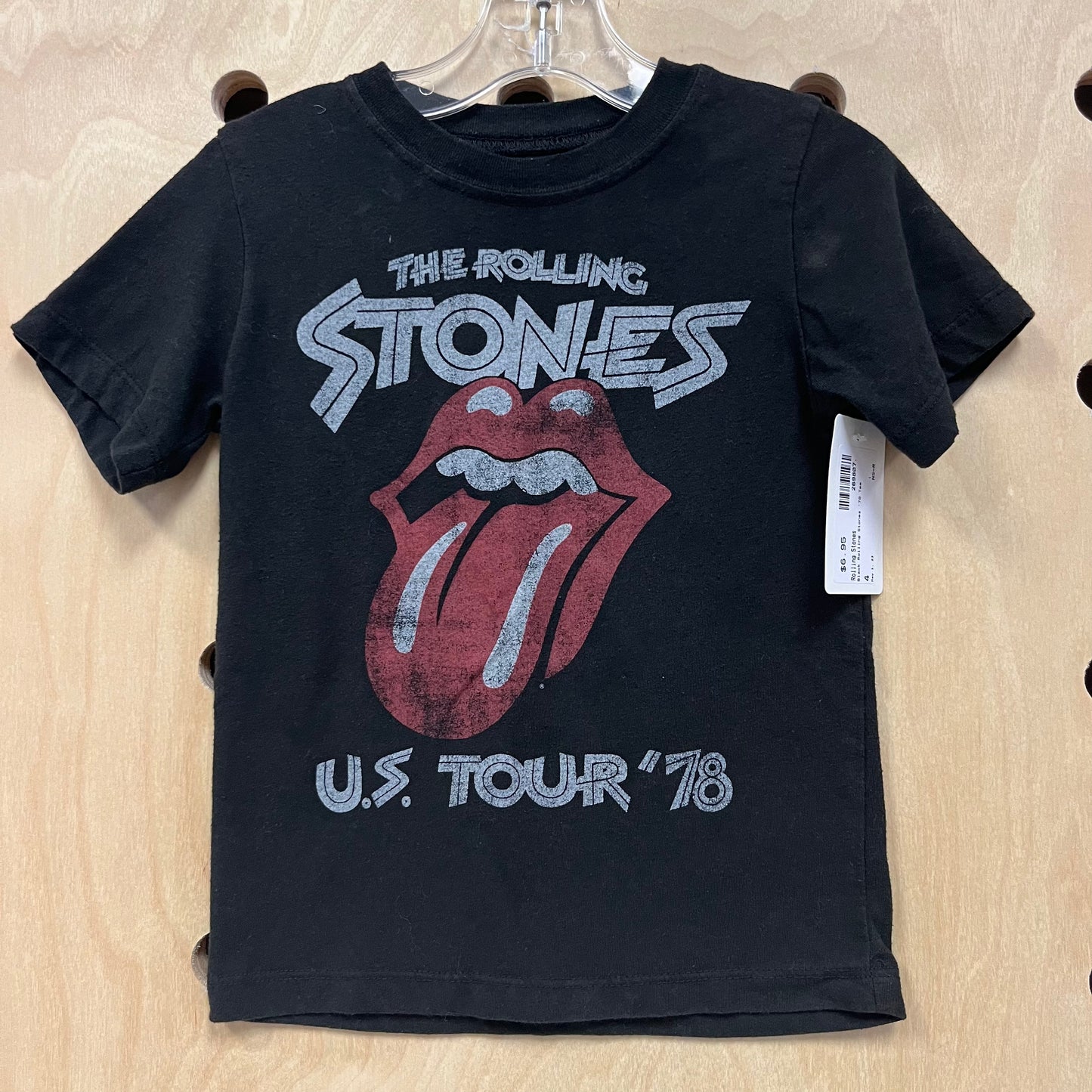 Black Rolling Stones '78 Tee