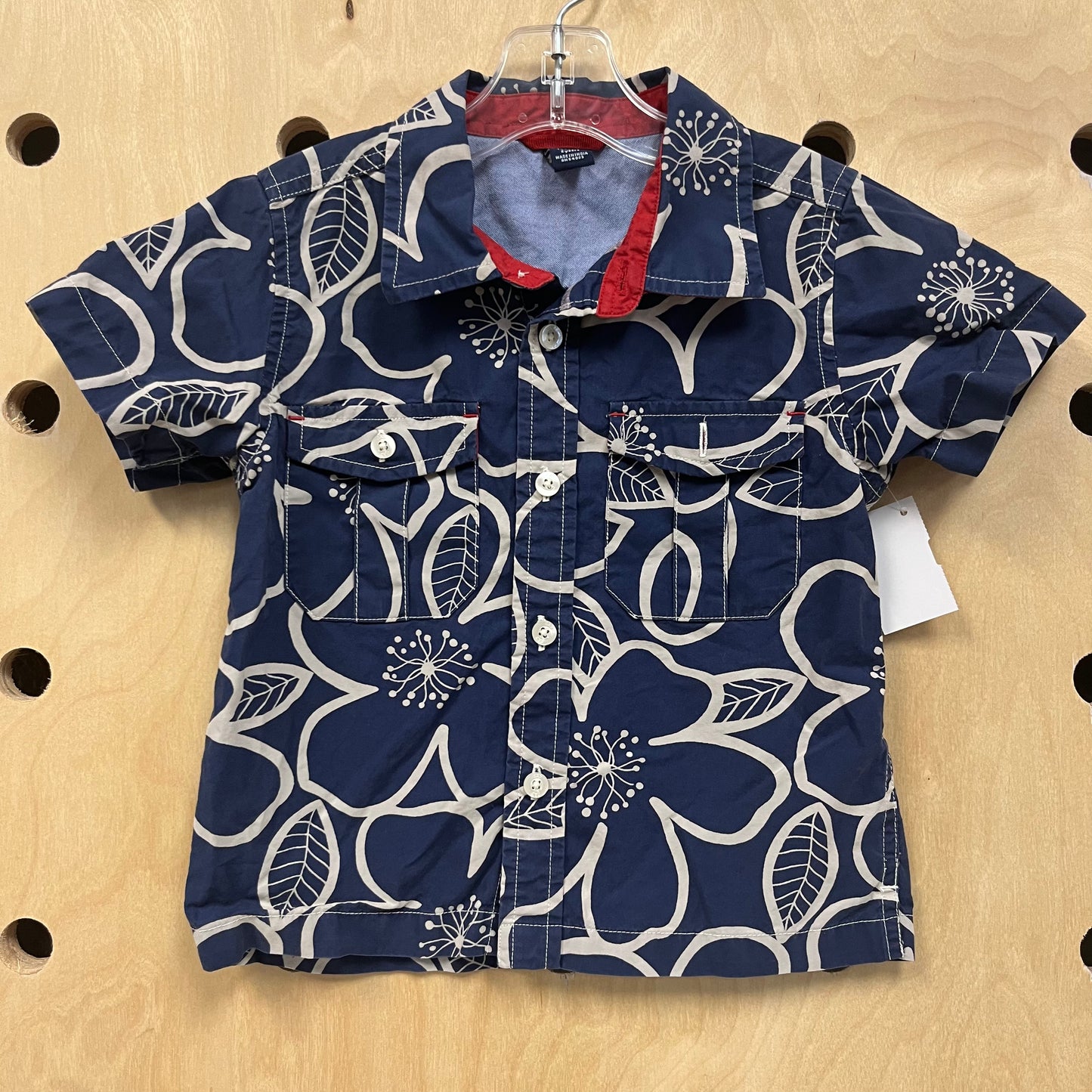 Blue & White Hawaiian Shirt