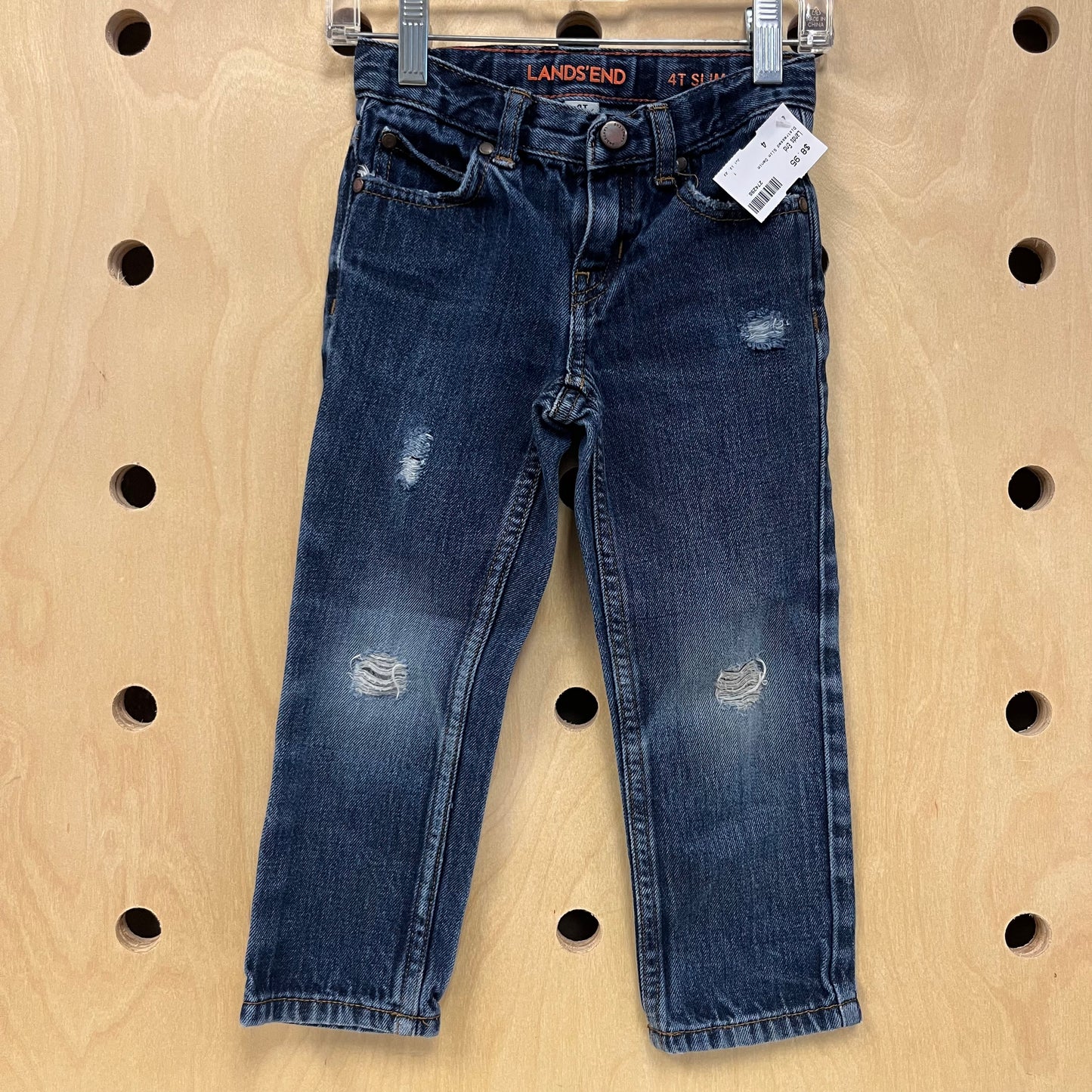 Distressed Slim Denim