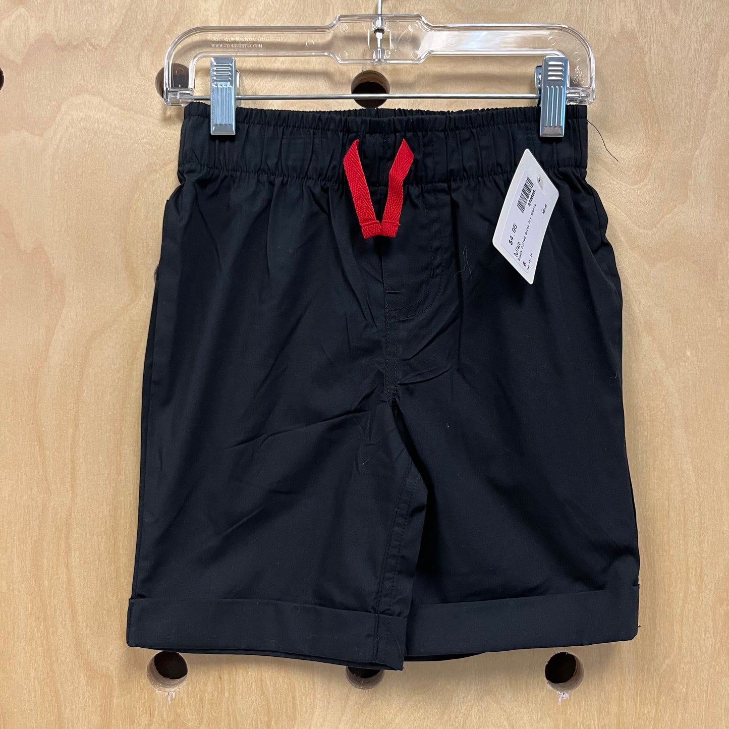 Black Cuffed Quick Dry Shorts