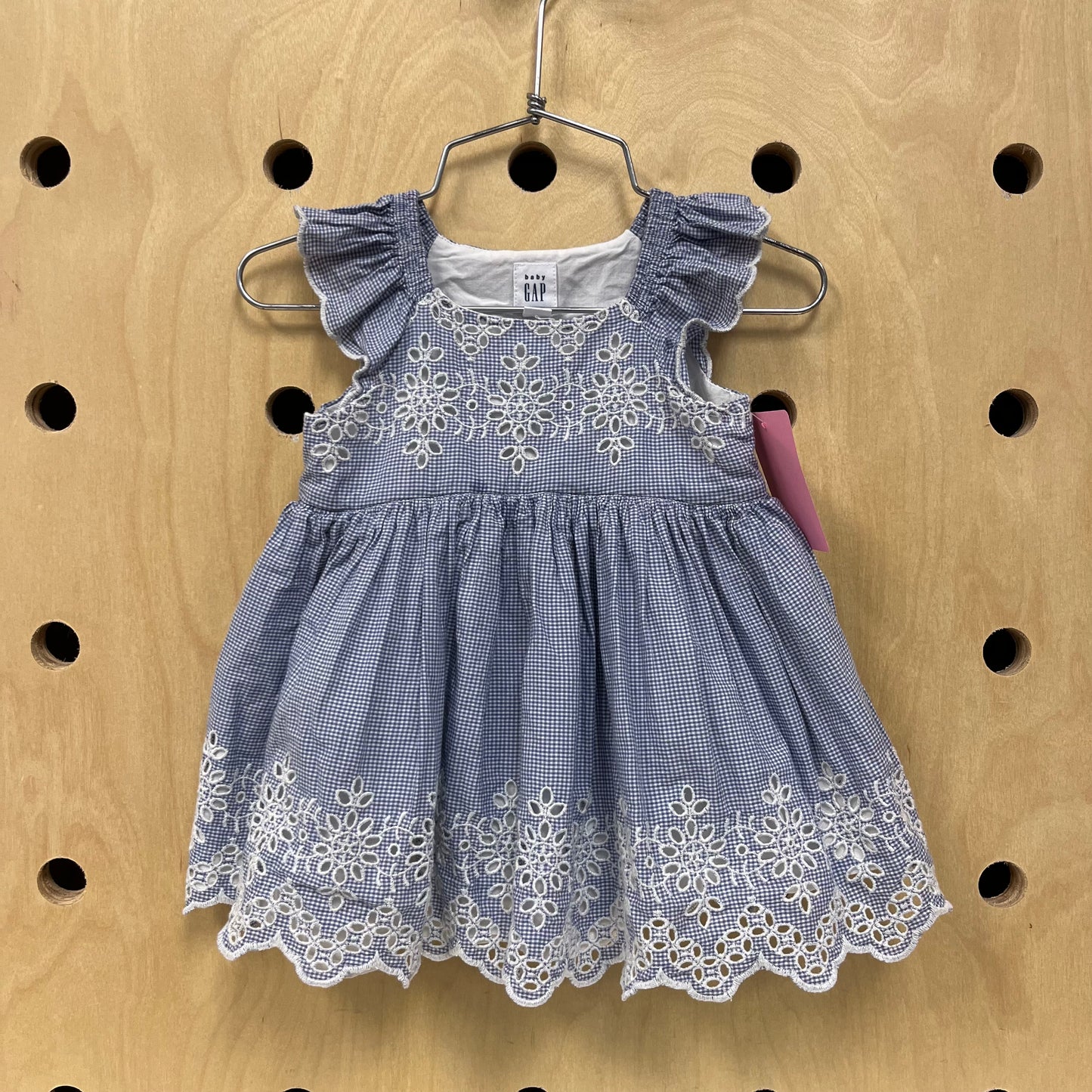 Blue Eyelet Dress