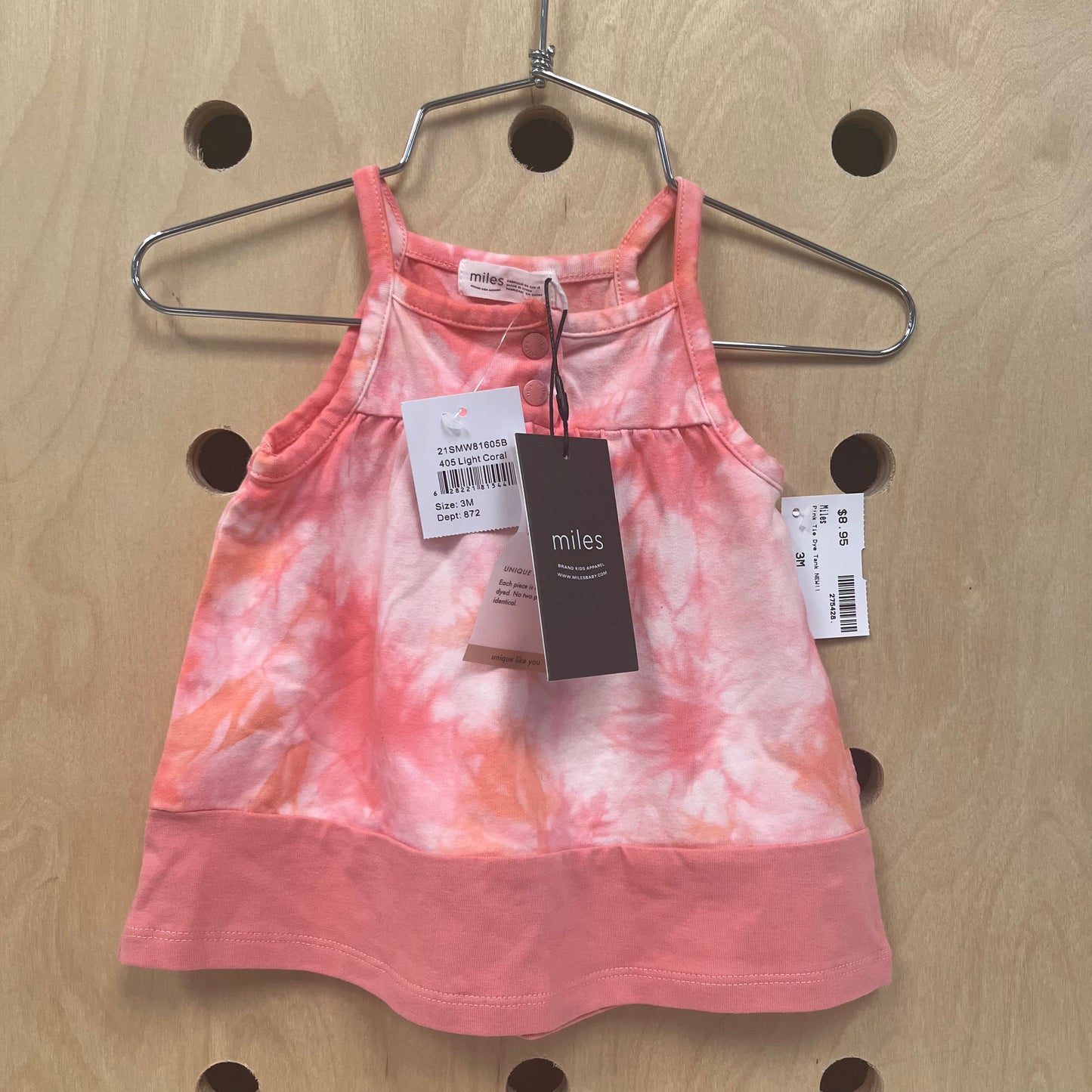 Pink Tie Dye Tank NEW!!