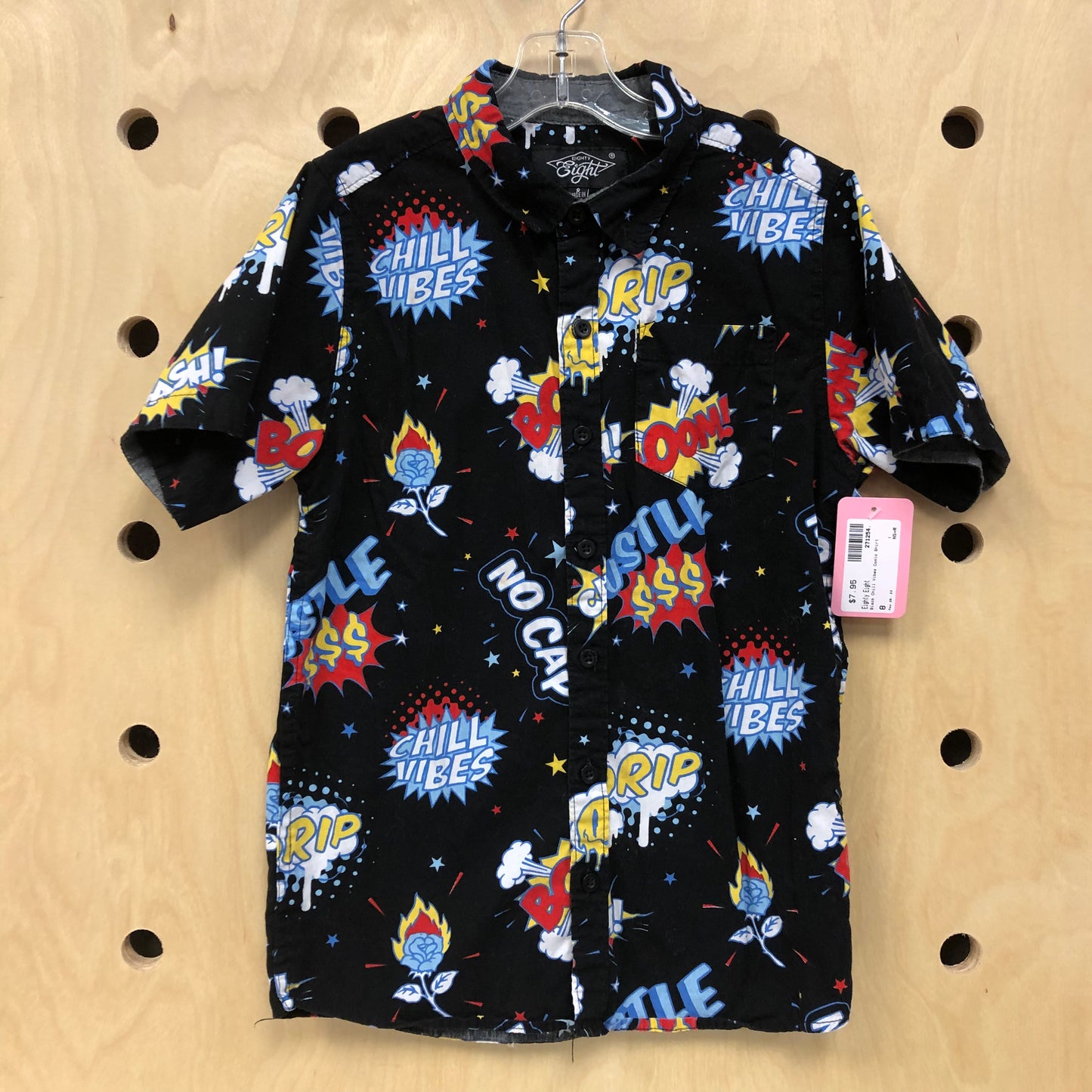 Black Chill Vibes Comic Shirt
