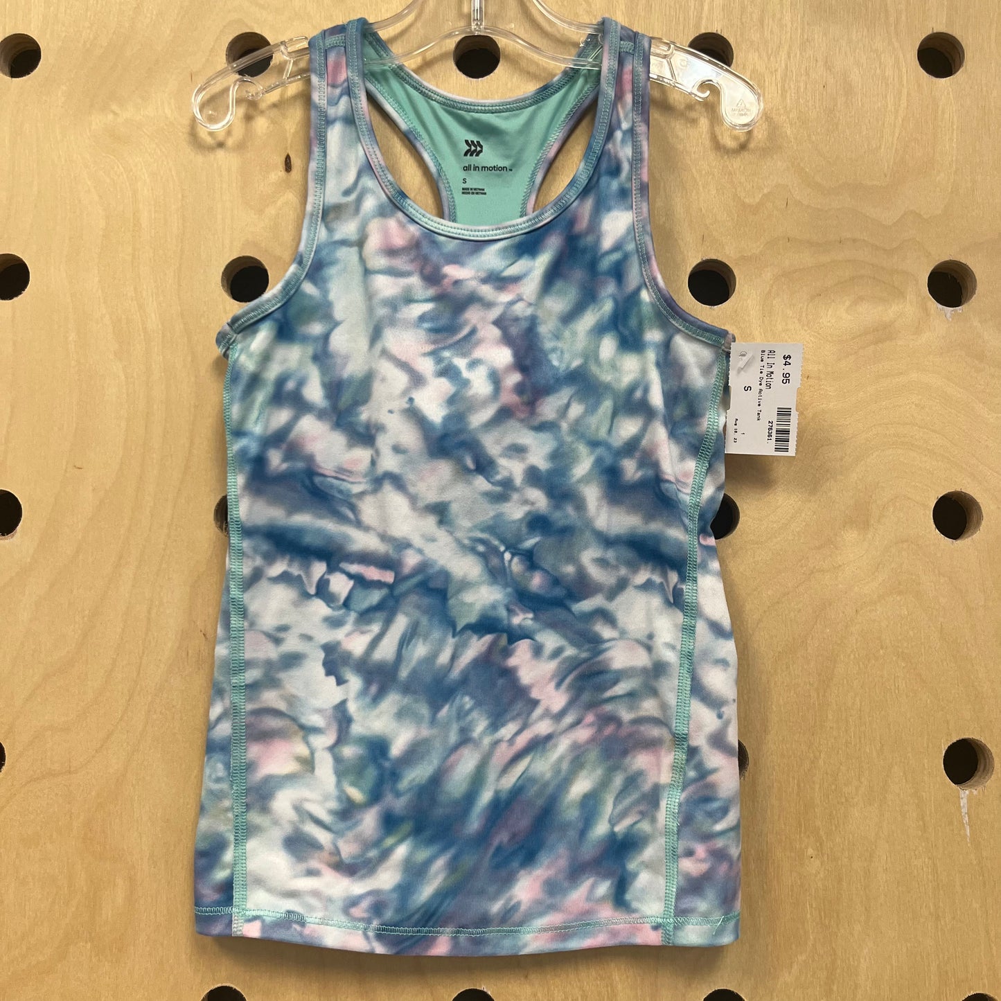 Blue Tie Dye Active Tank