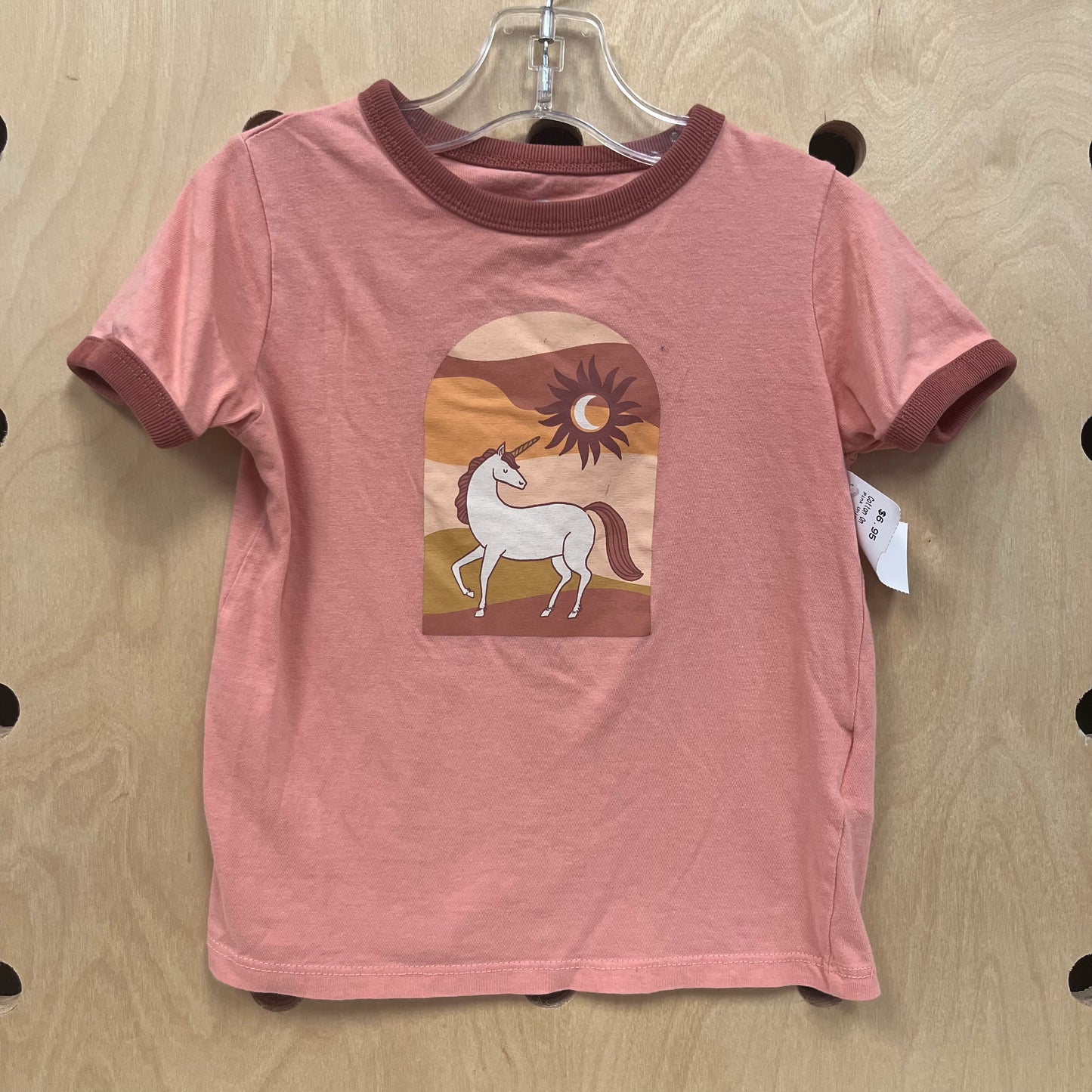 Pink Unicorn Ringer Tee
