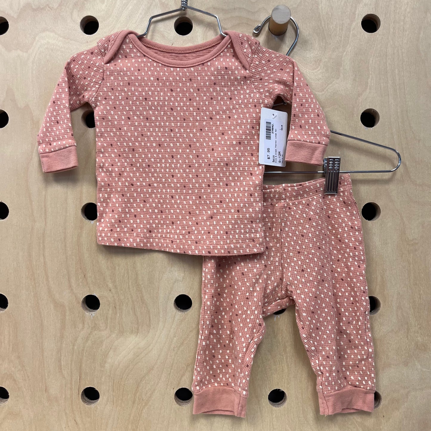 Pink & Cream Thermal Longe Set
