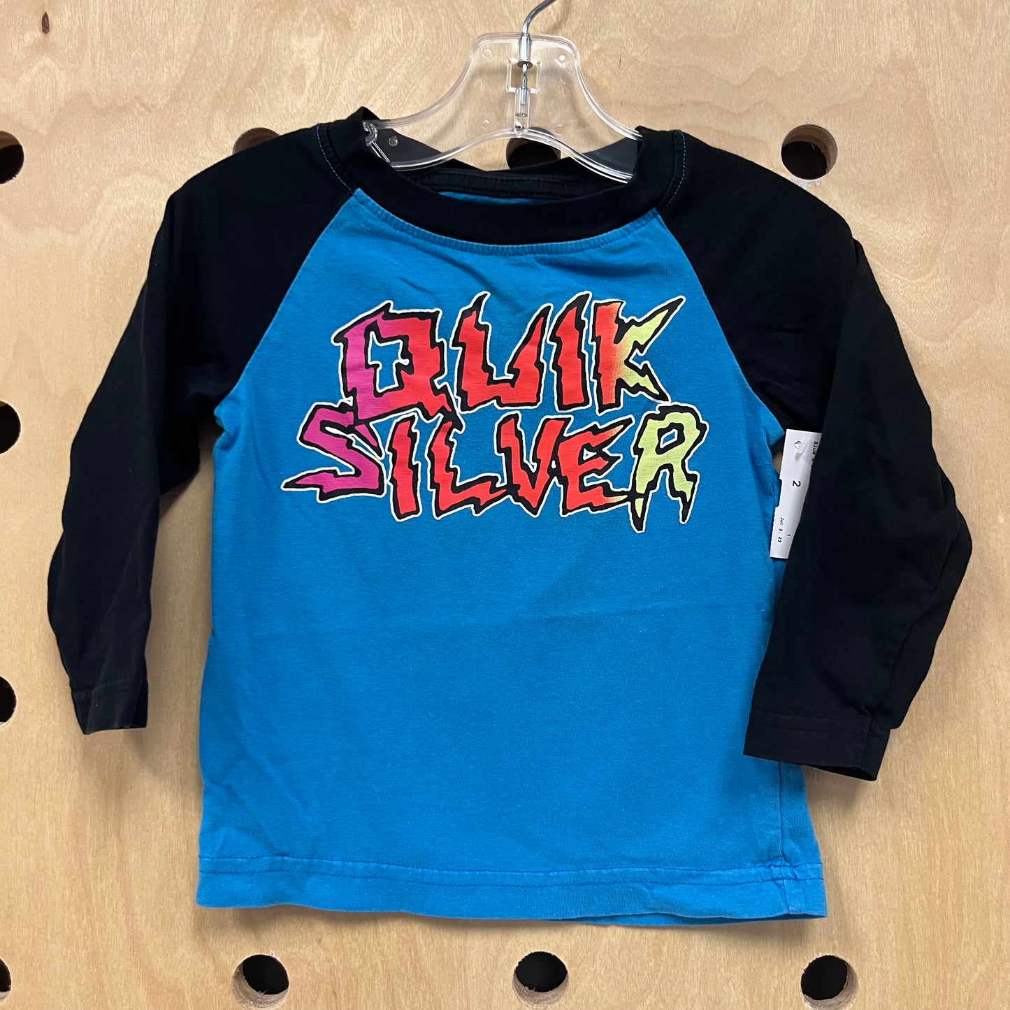 Blue & Black Logo Raglan Tee