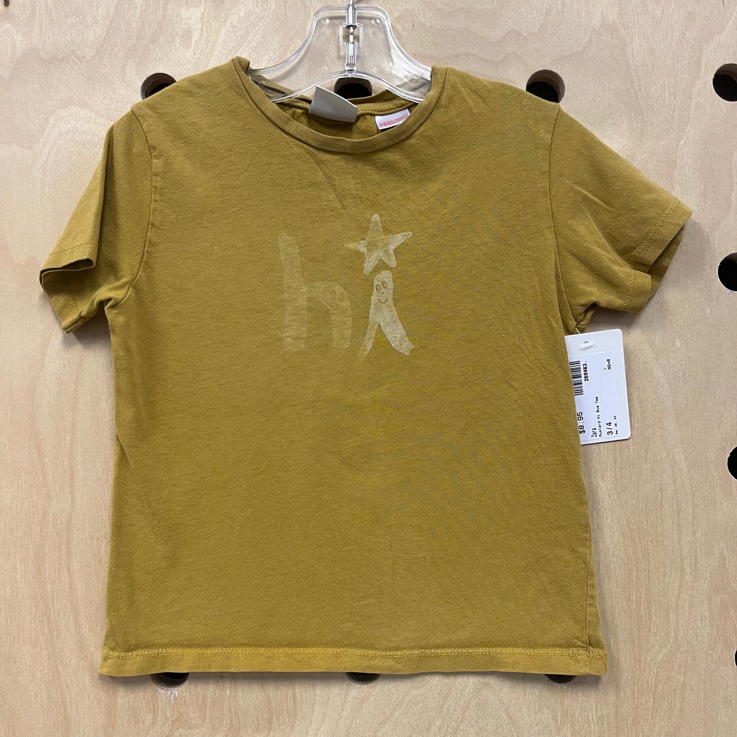 Mustard Hi Bye Tee