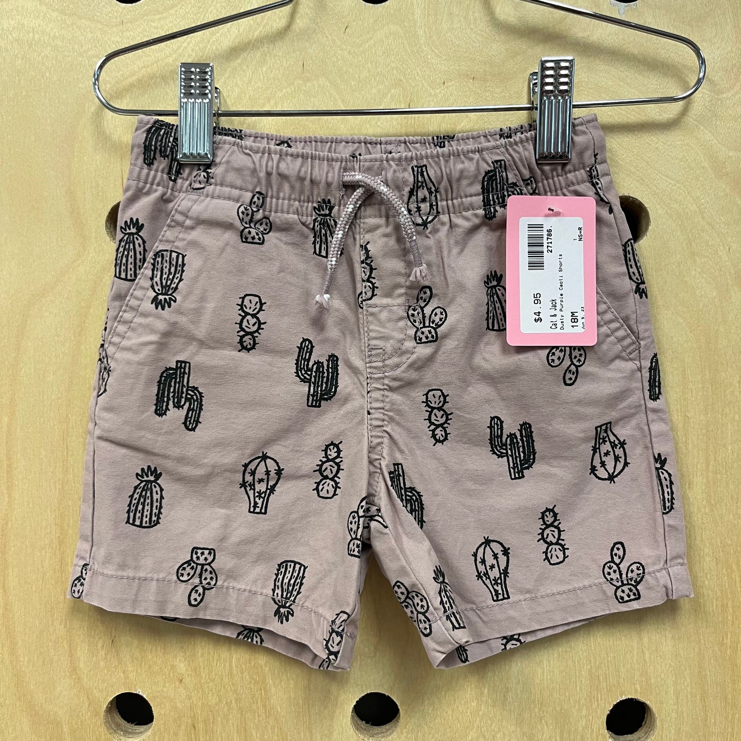 Dusty Purple Cacti Shorts