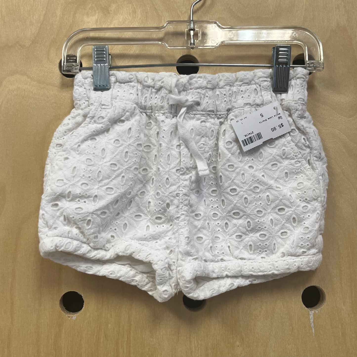 White Lace Shorts