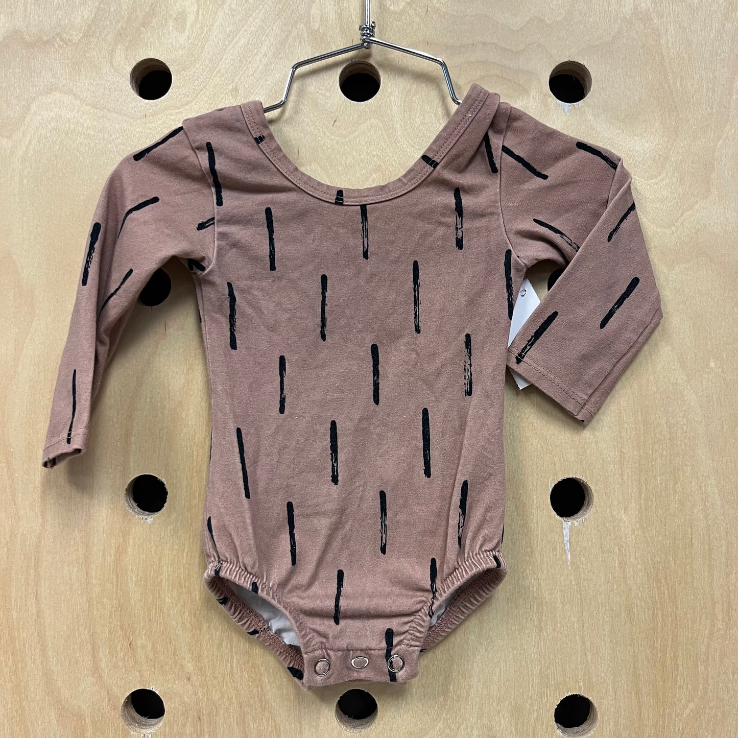 Mauve & Black Bodysuit