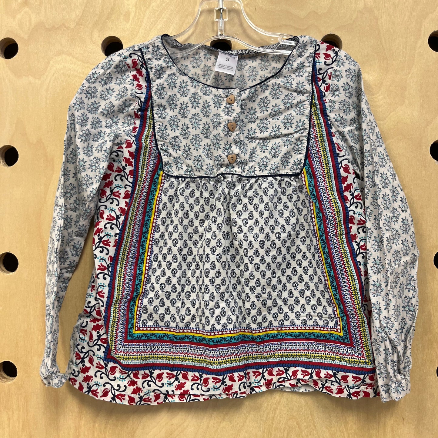 Long Sleeve Multi-Color Top