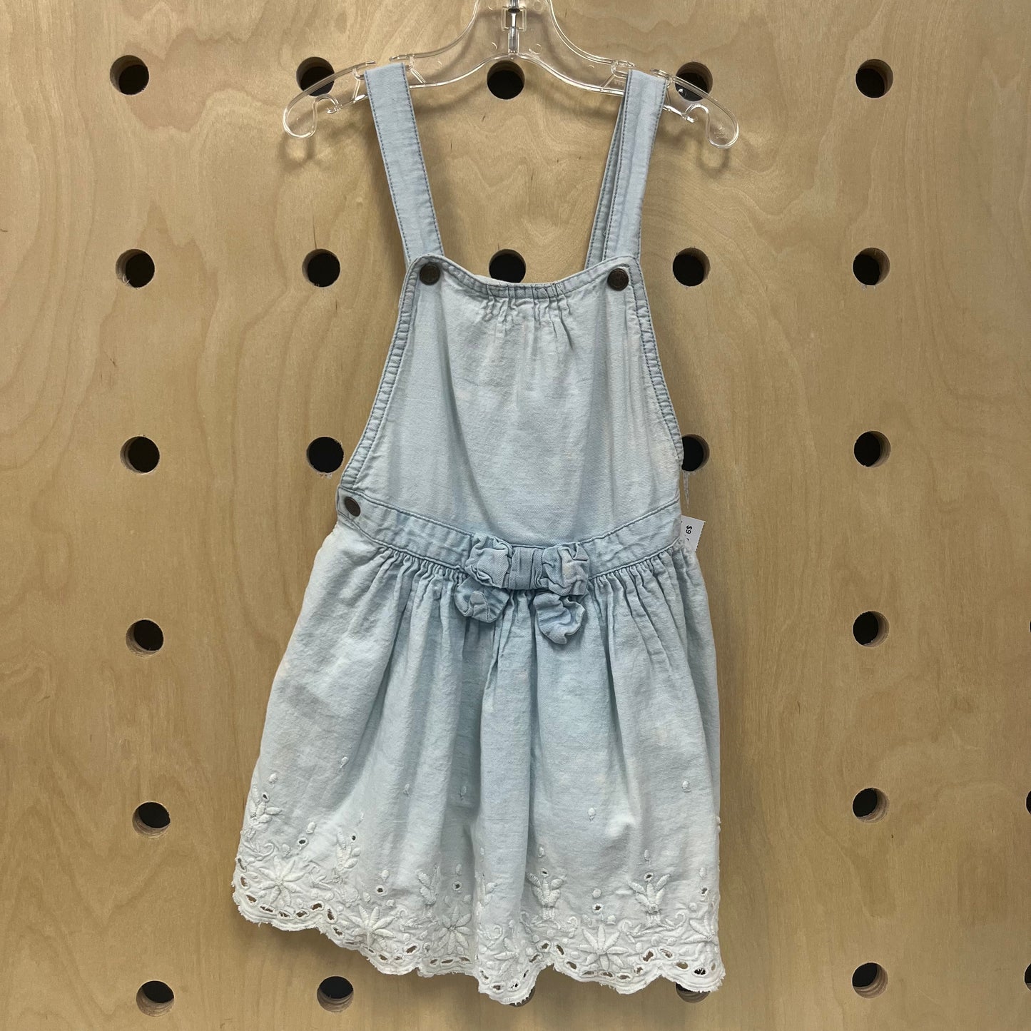 Light Wash Eyelet Denim Jumper