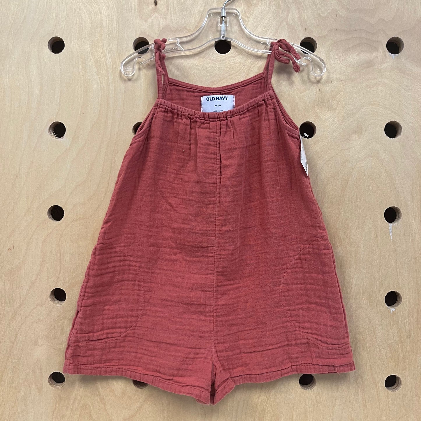 Orange Shortie Romper
