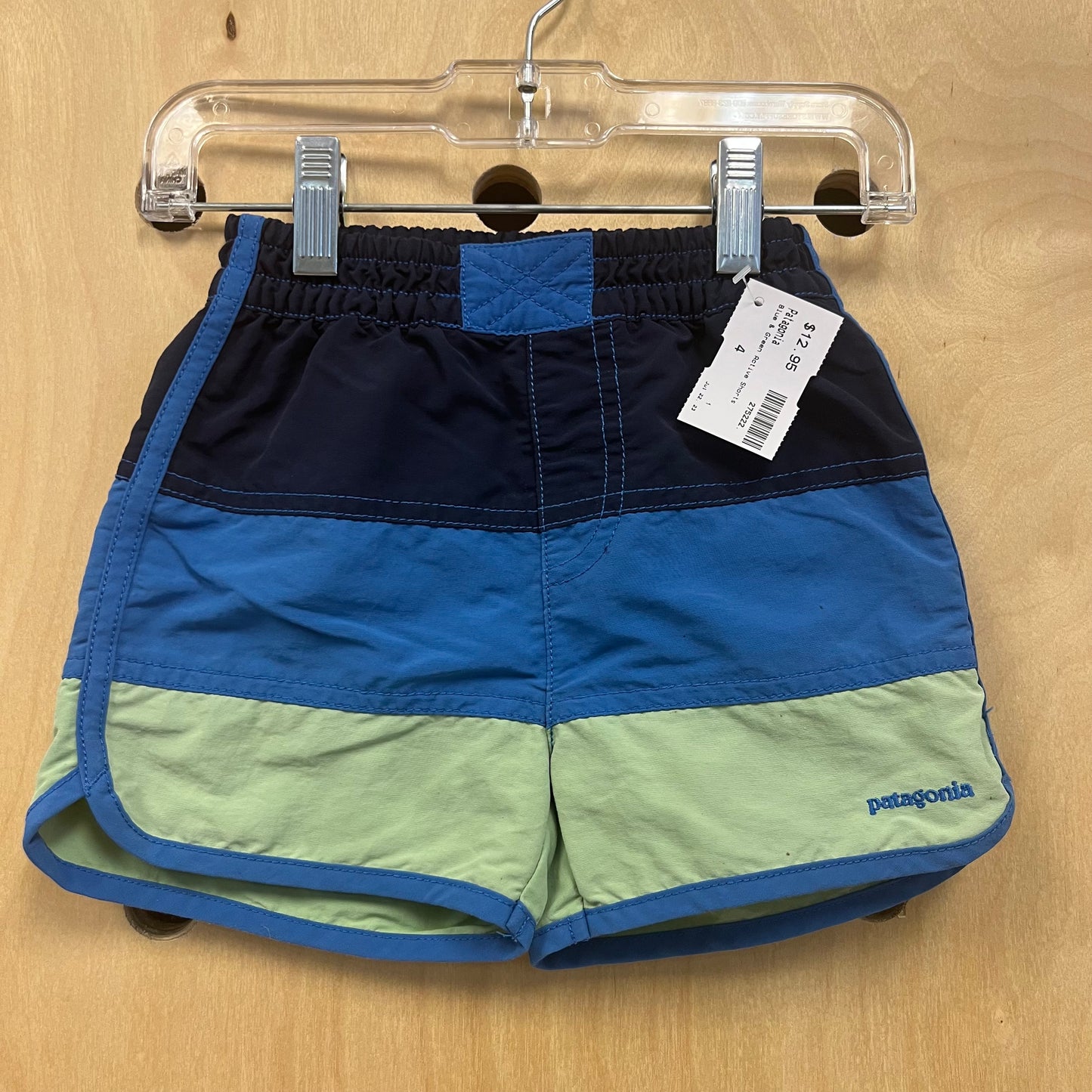 Blue & Green Active Shorts