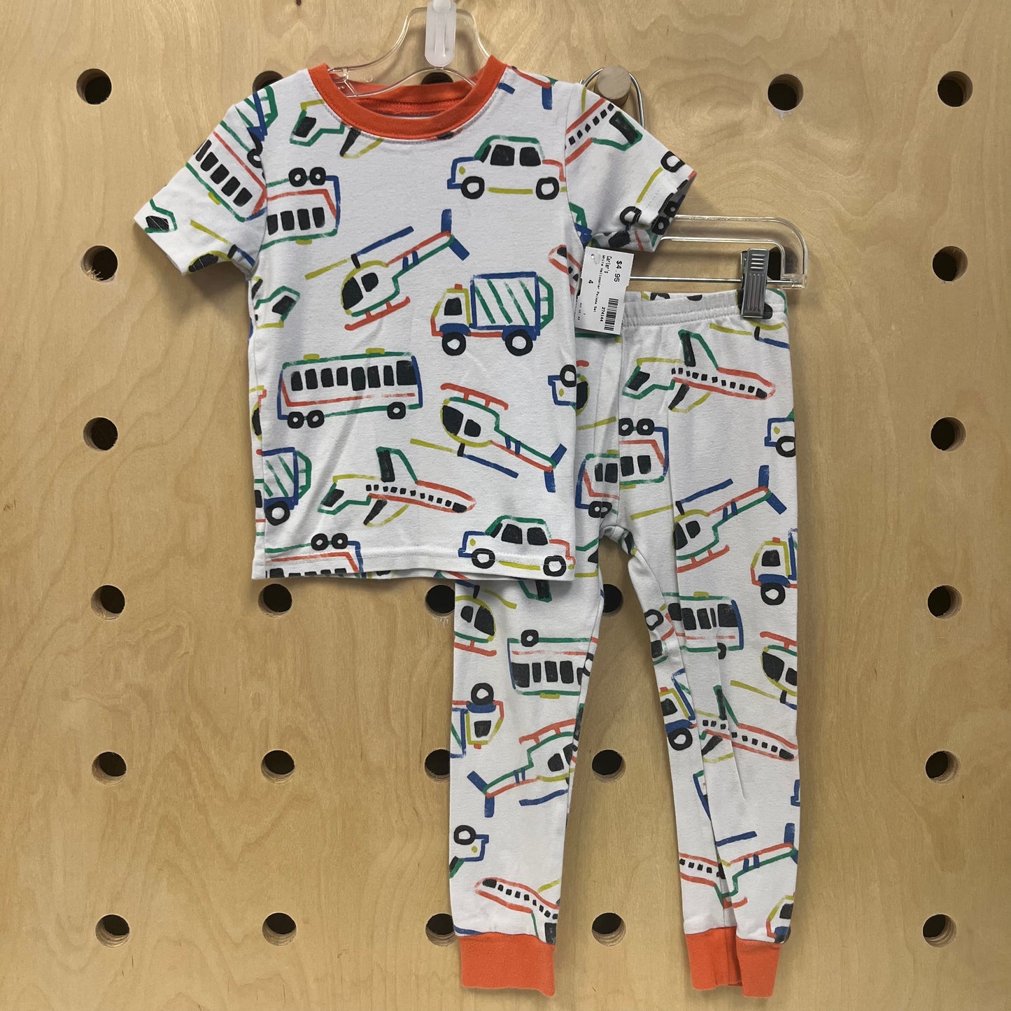 White Helicopter Pajama Set