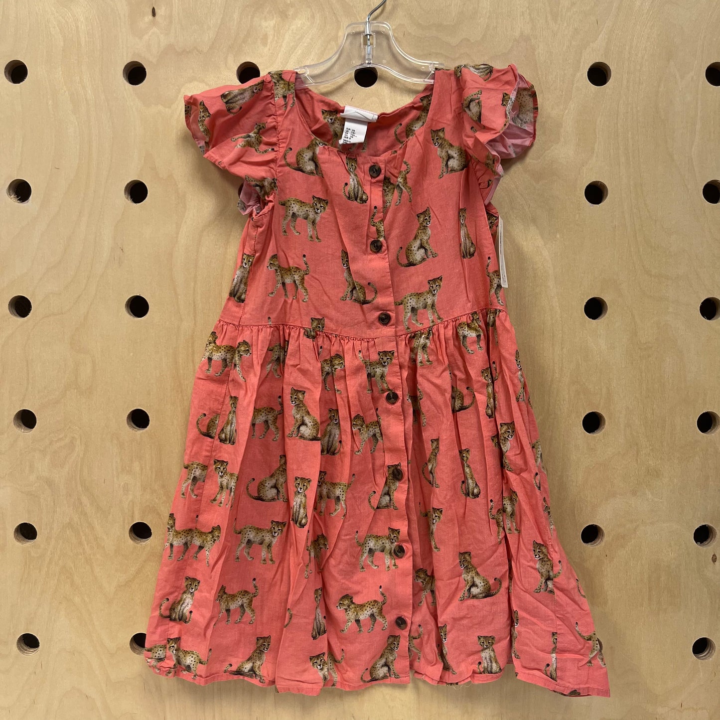 Coral Cheetah Dress