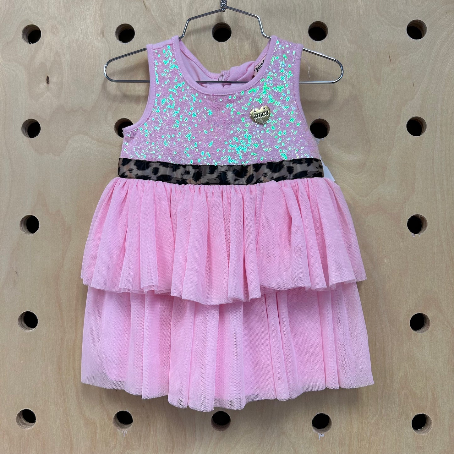 Pink Sequins Tulle Dress NEW!