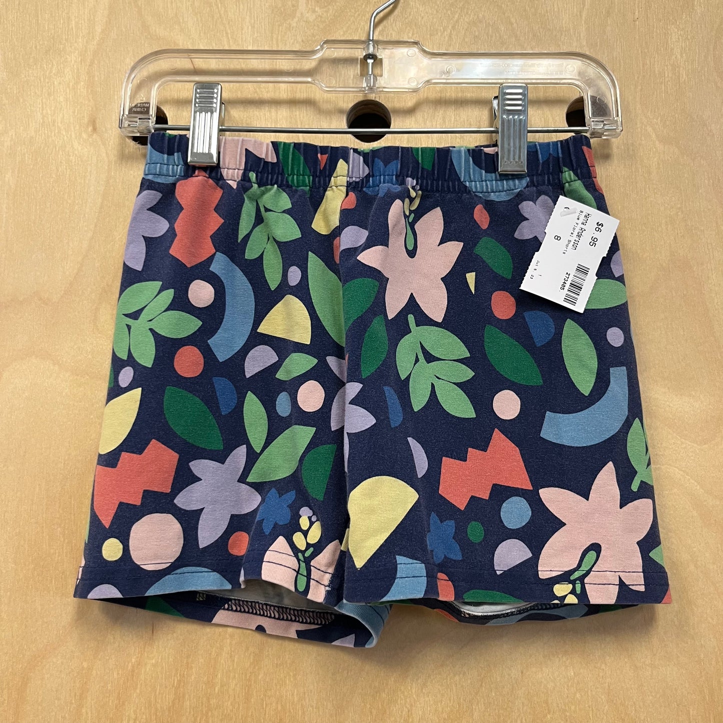 Blue Floral Shorts
