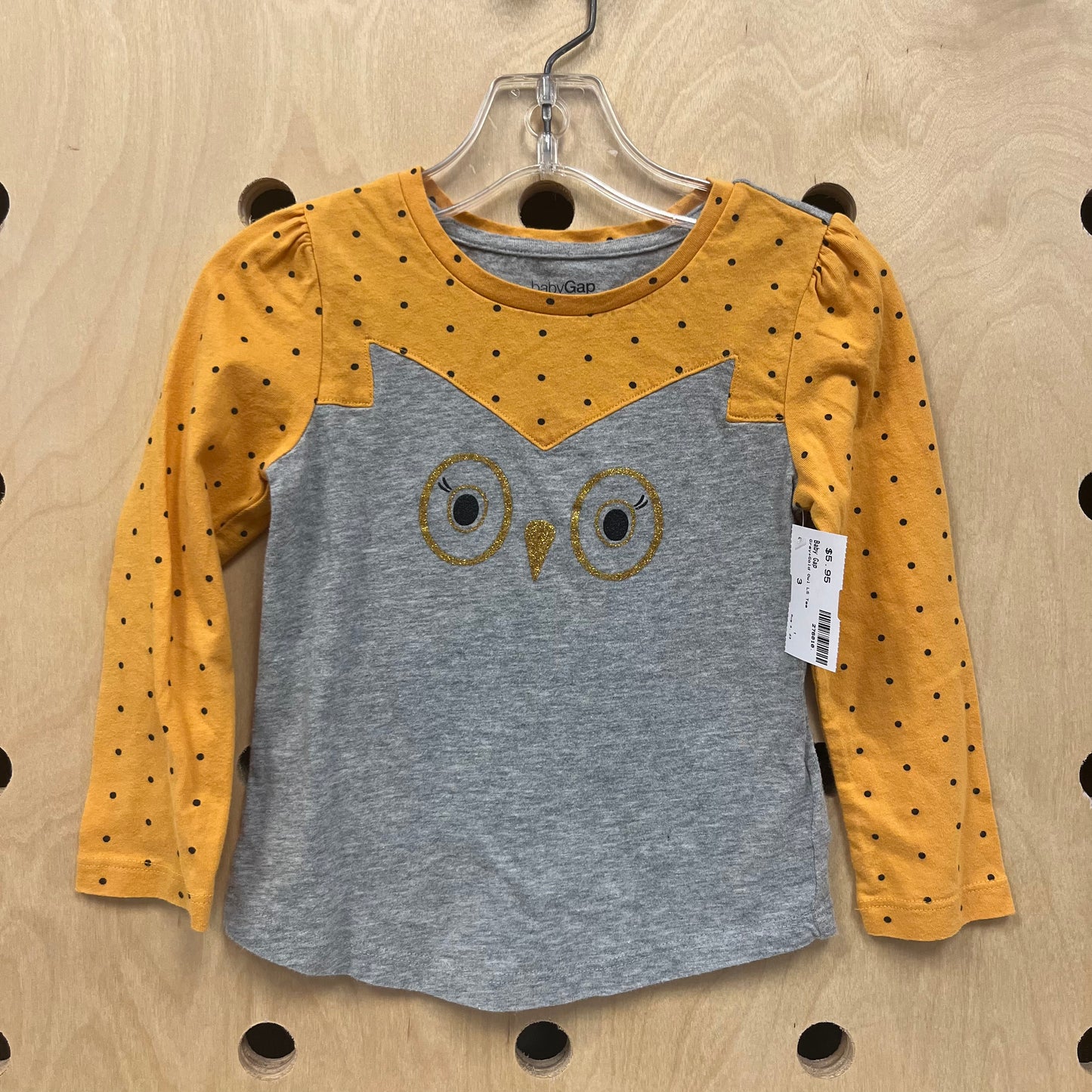 Grey+Gold Owl LS Tee