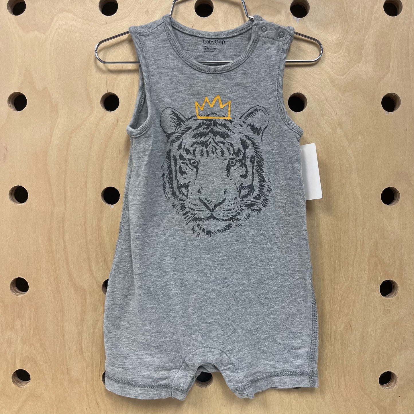 Grey Lion Romper