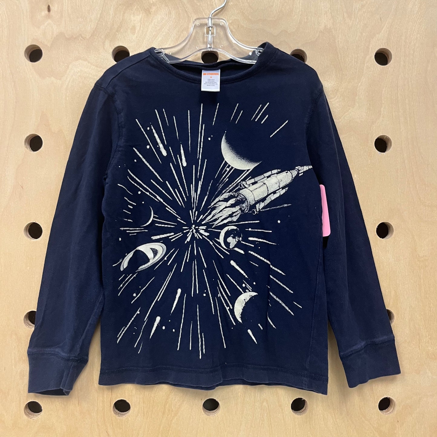 Blue Glow in the Dark Rocket LS Tee
