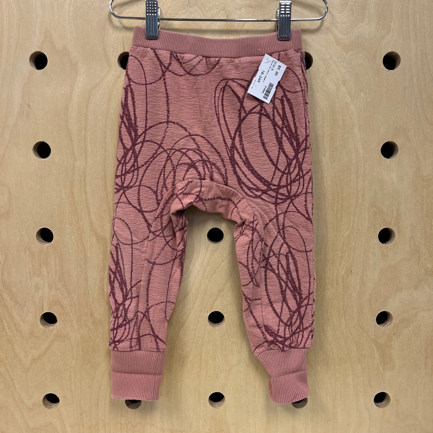 Mauve Scribble Joggers