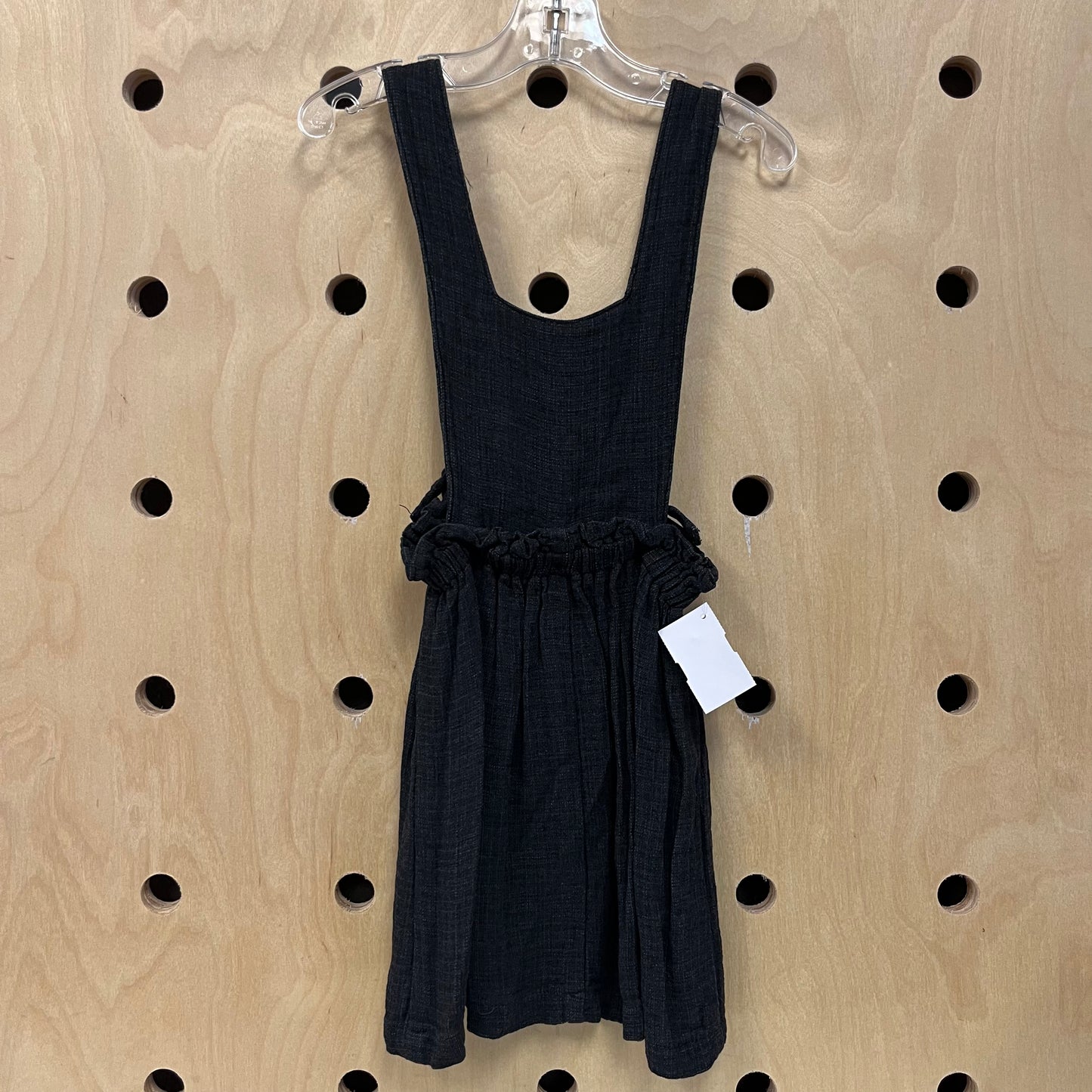 Grey Flowy Overall Dress