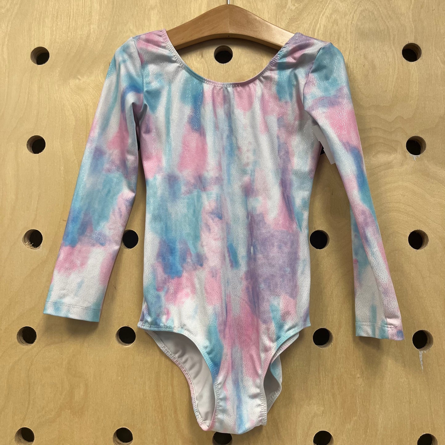 White Blue & Pink Tie Dye Leotard