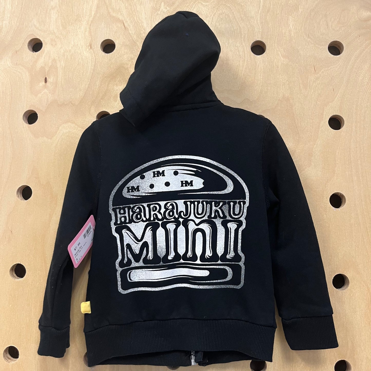Black Logo Zip Hoodie