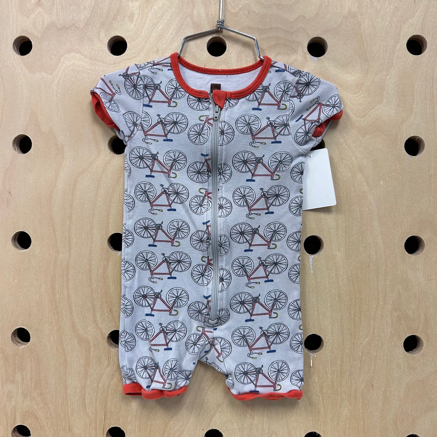 Grey Bicylce Zip Pajamas