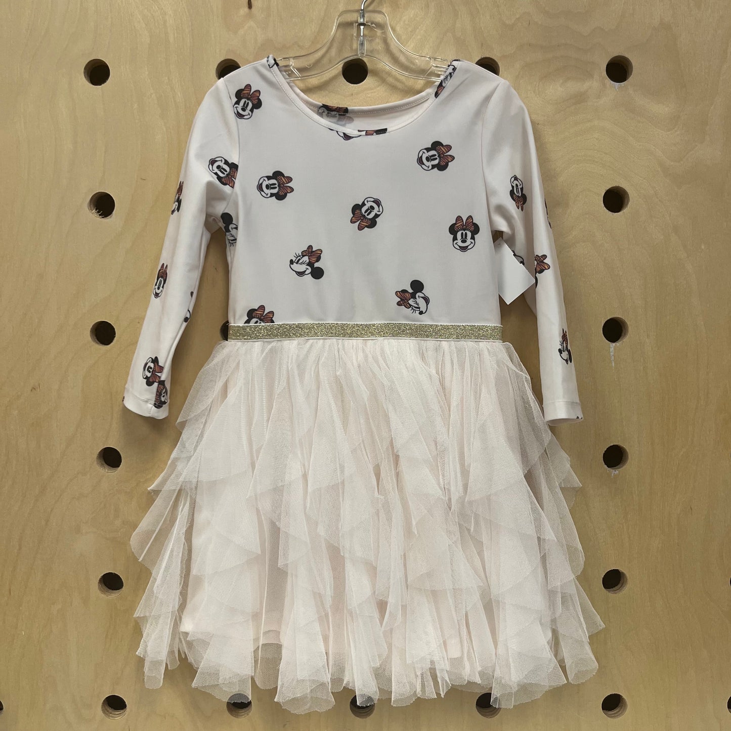 White Minnie Tutu LS Dress