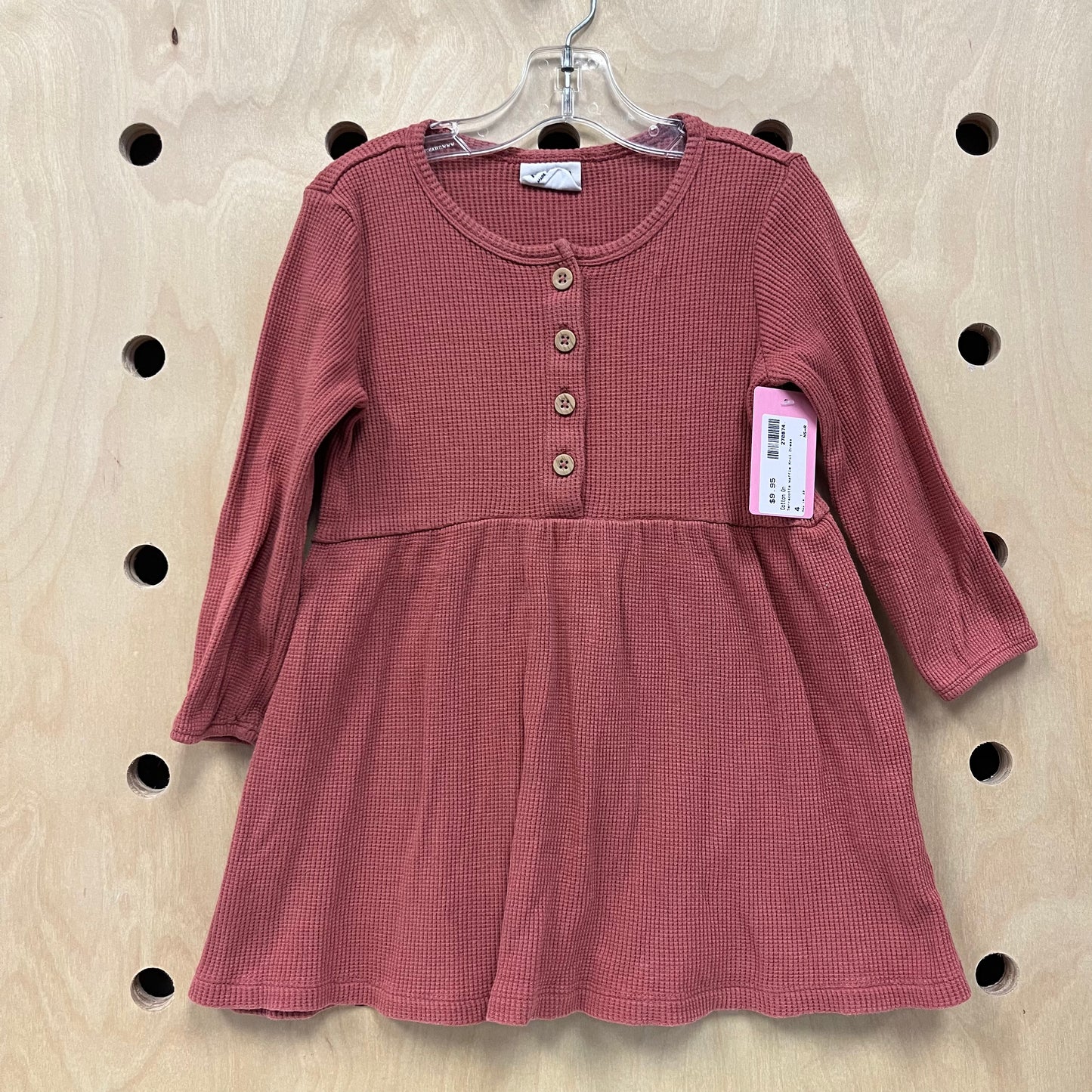 Terracotta Waffle Knit Dress