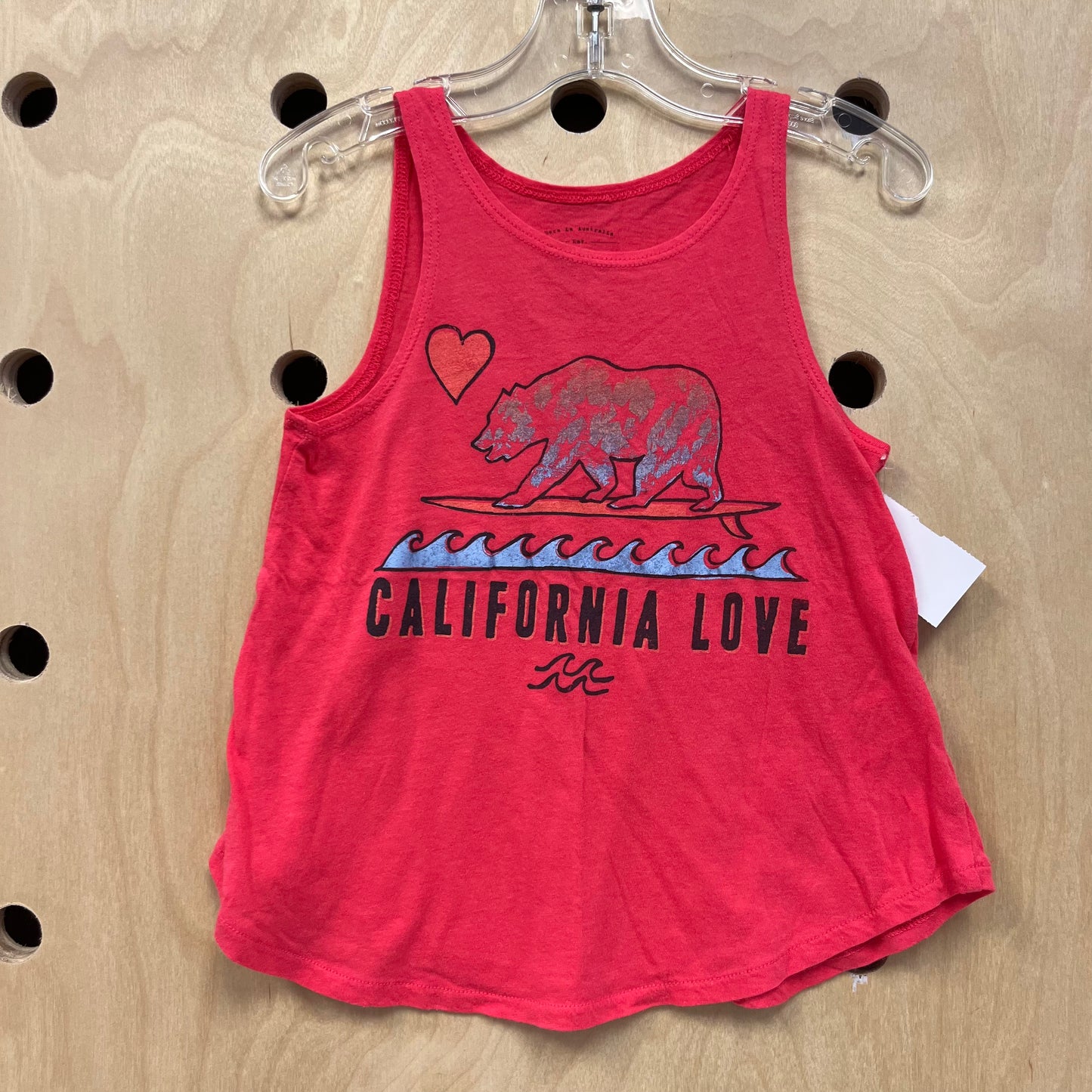 Bright Coral CA Love Tank