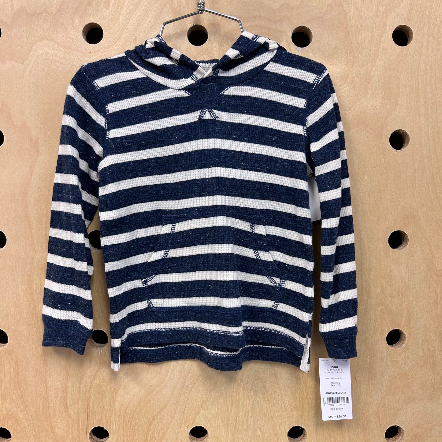 Blue & White Hoodie Shirt NEW!