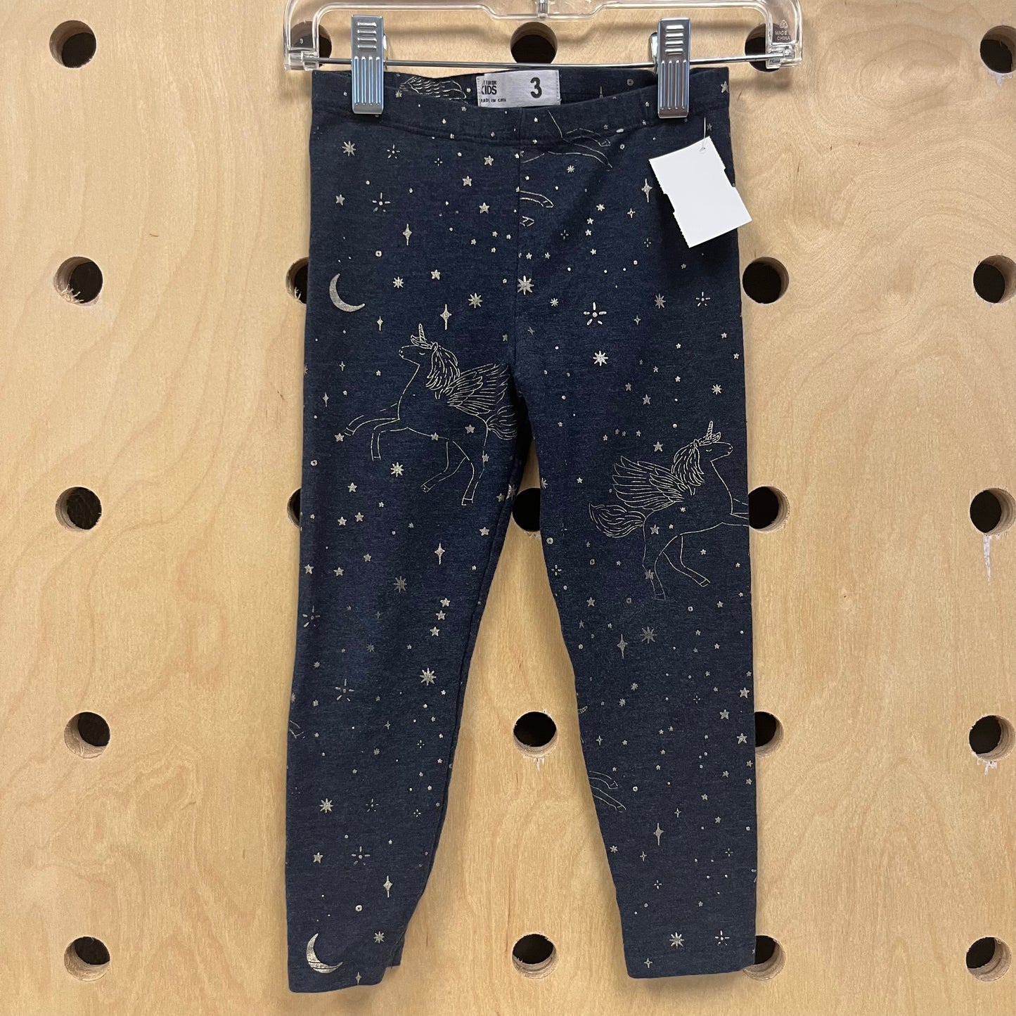 Blue Unicorn Stars Leggings