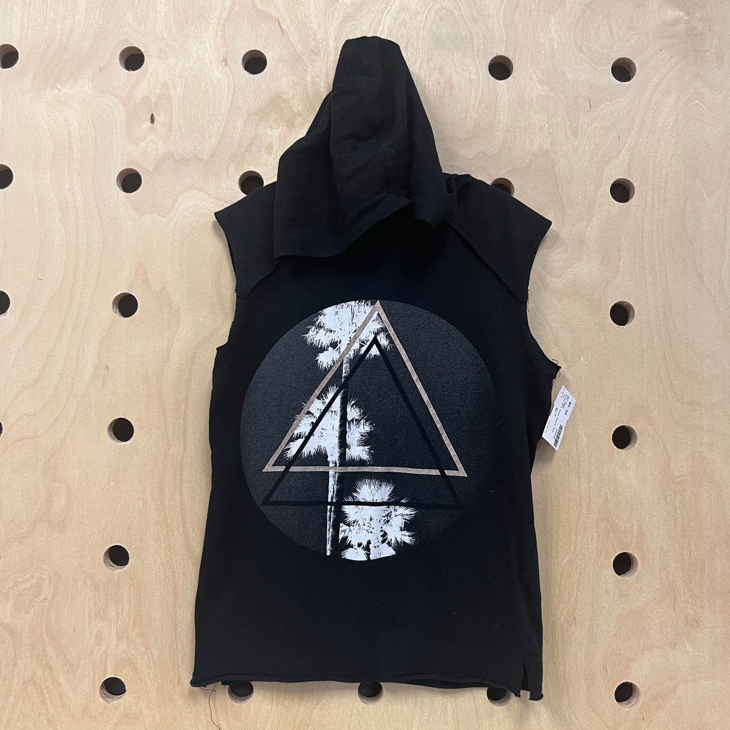 Black Palm Scene Hoodie Tank