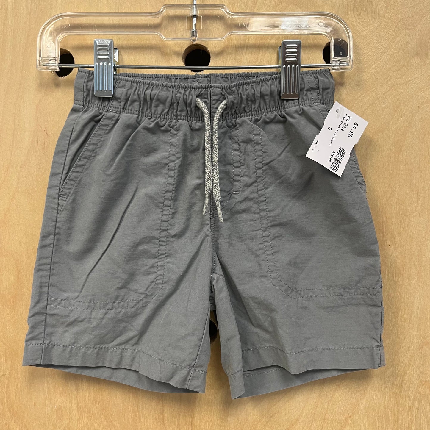 Grey Drawstring Shorts