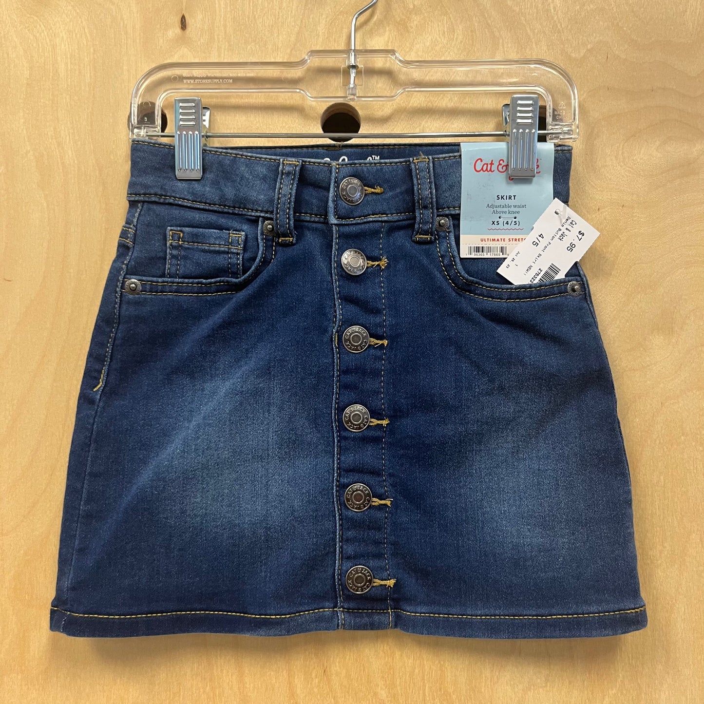 Denim Button Front Skirt NEW!!