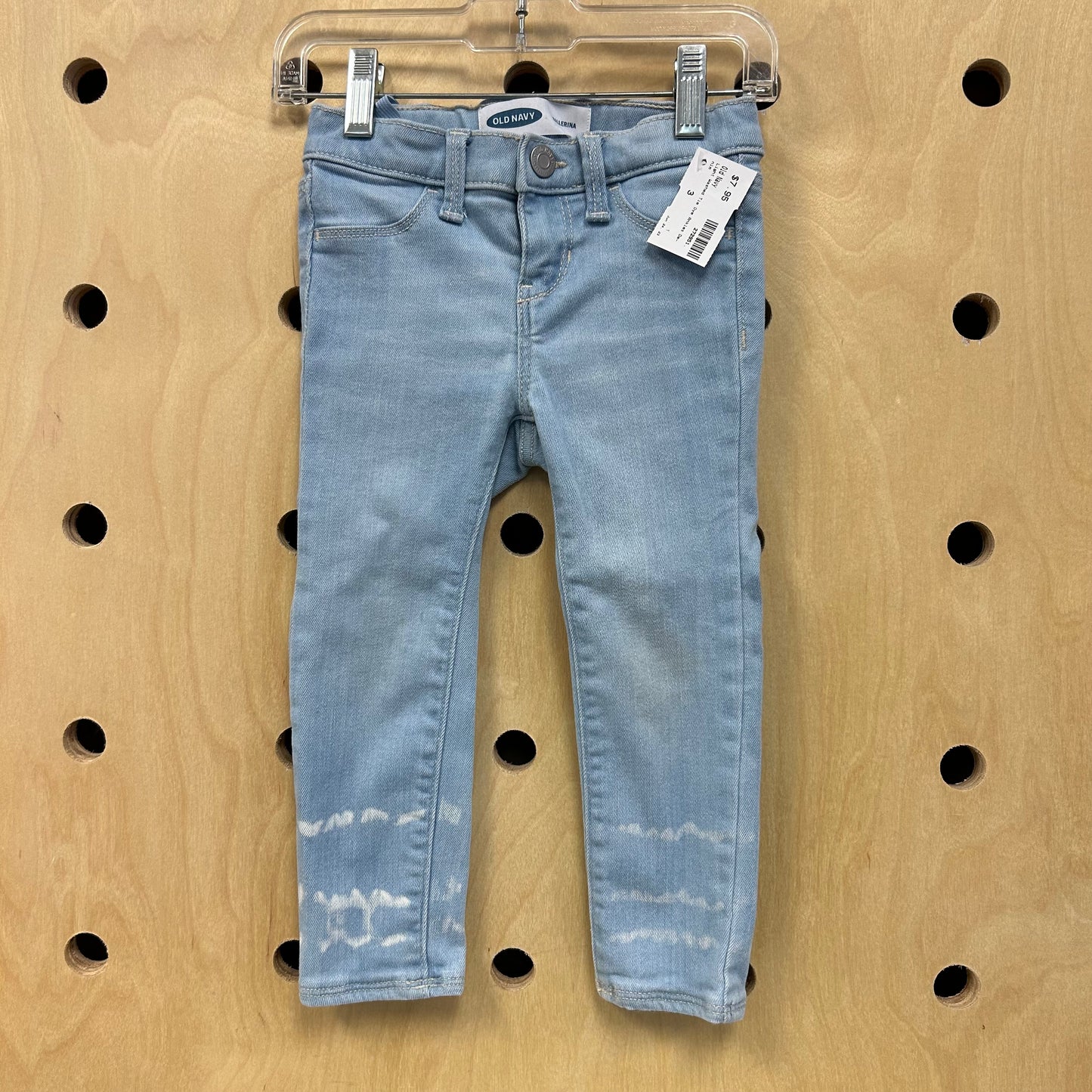 Light Washed Tie Dye Ankles Denim