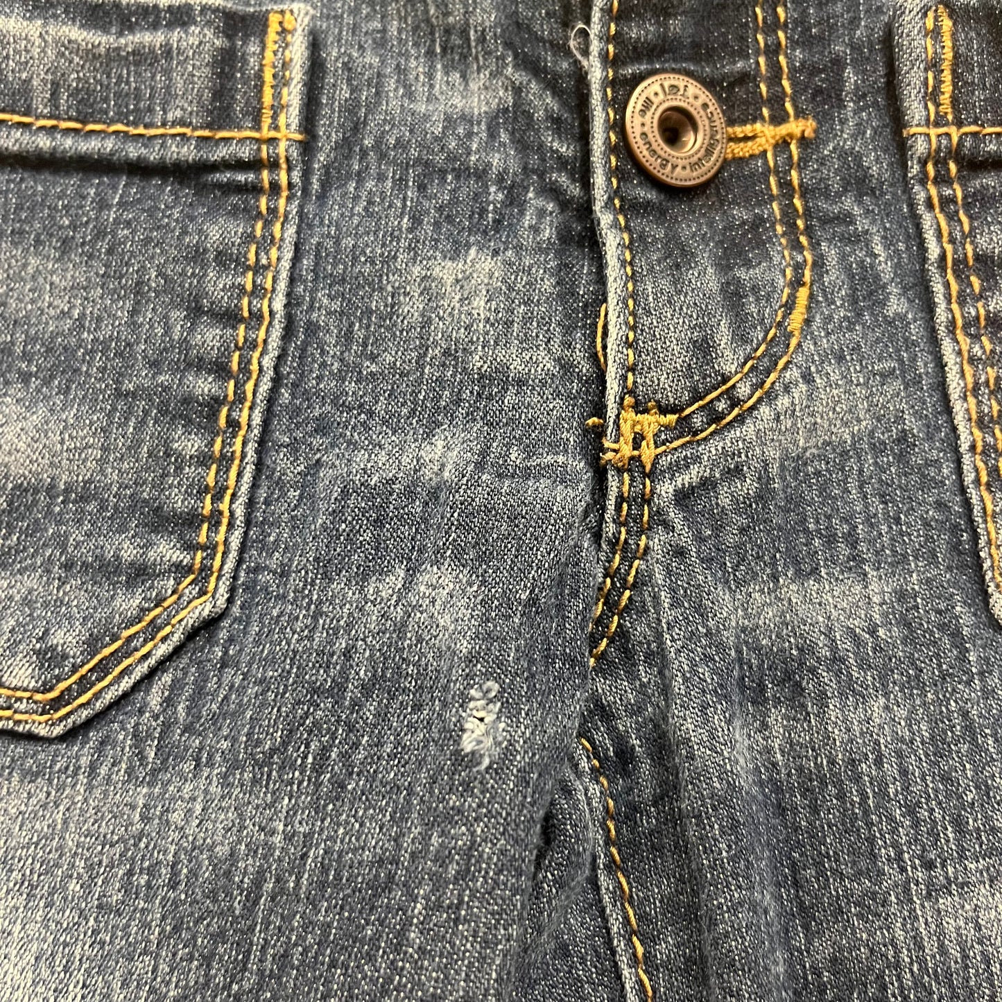 Blue Low Rise Flare Jeans