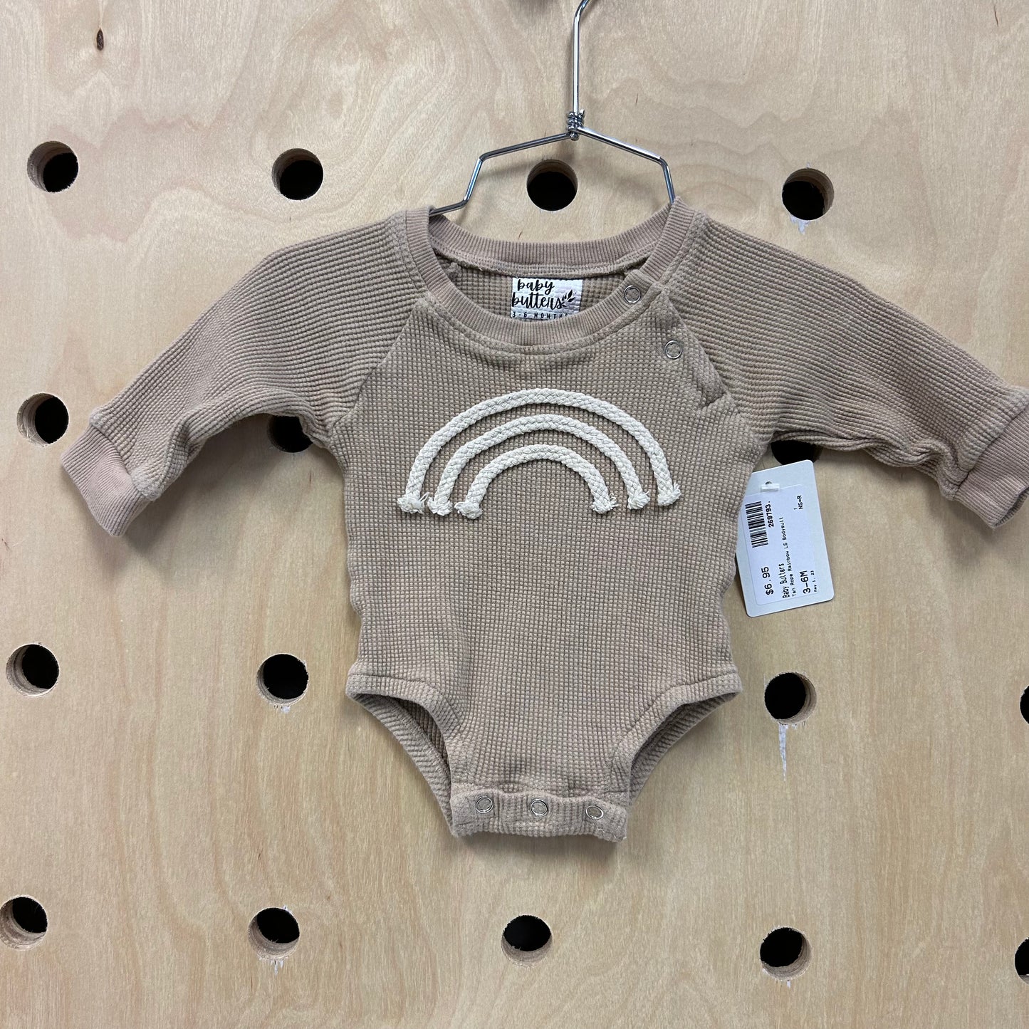 Tan Rope Rainbow LS Bodysuit
