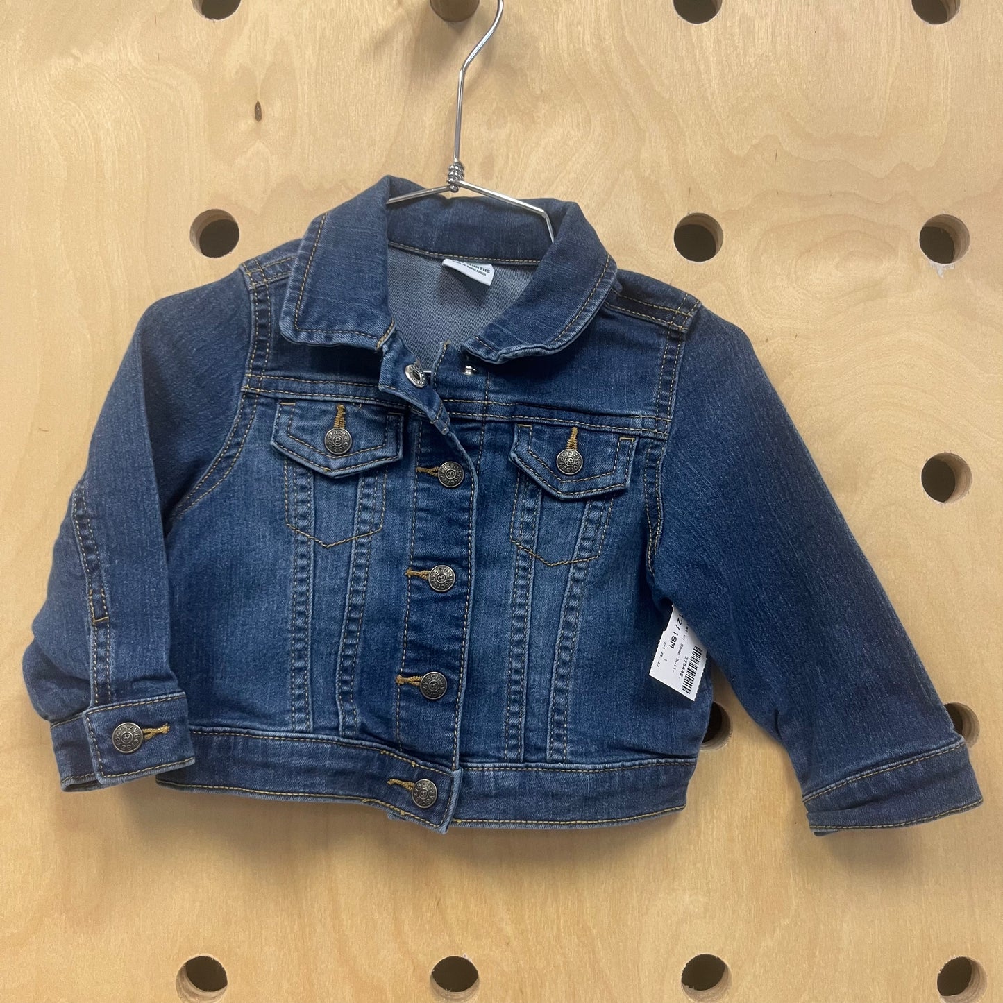 Blue Denim Jacket w/ Snap Buttons