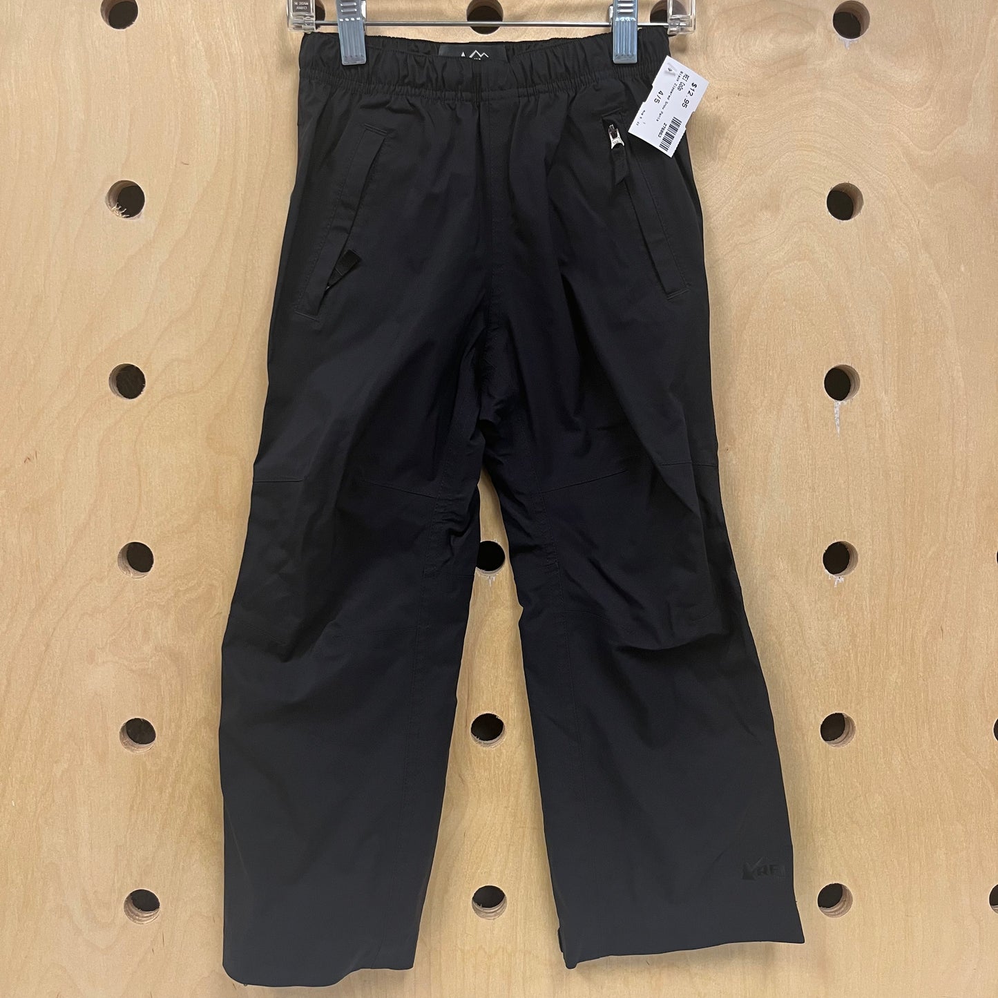 Black Zippered Snow Pants