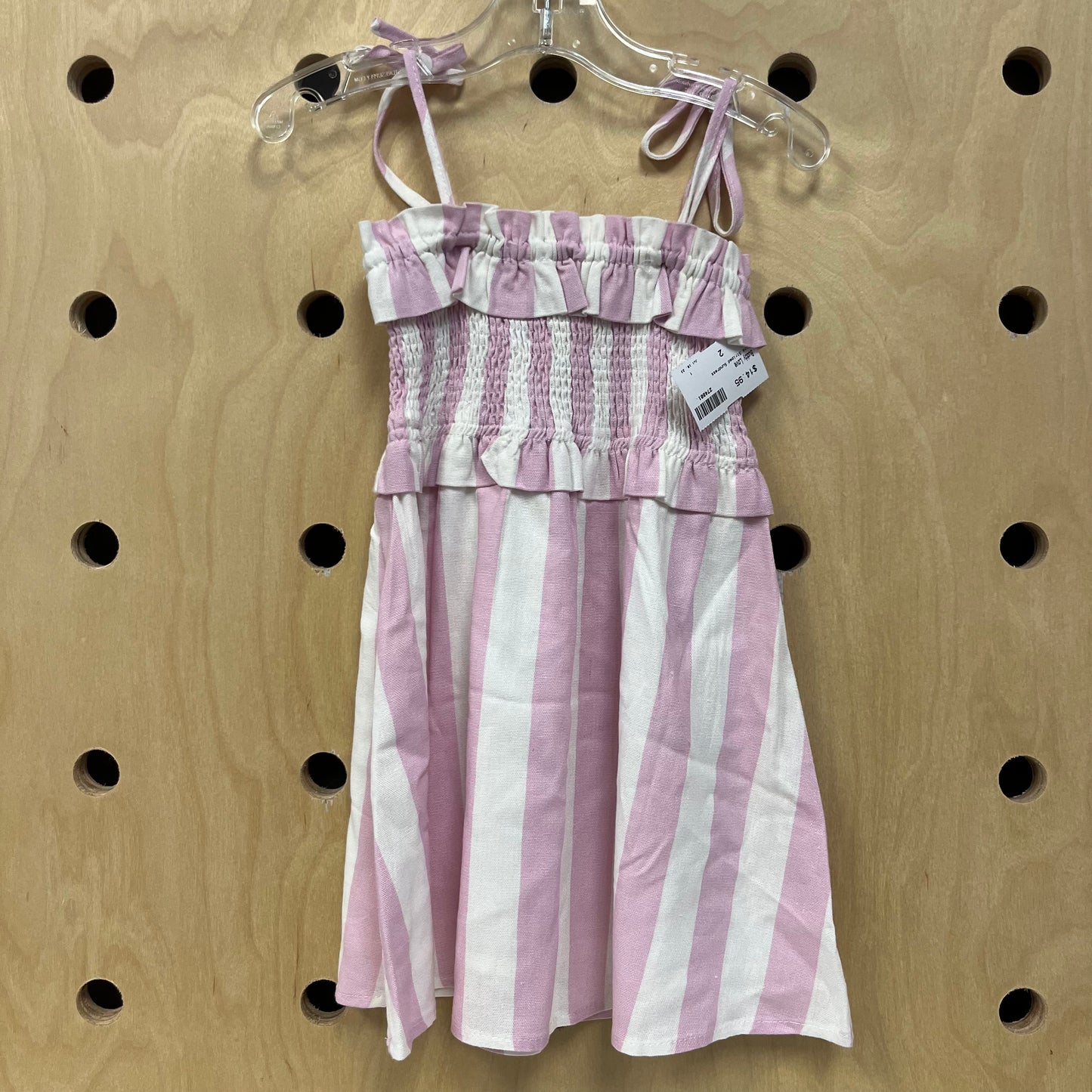 Pink Striped Sundress