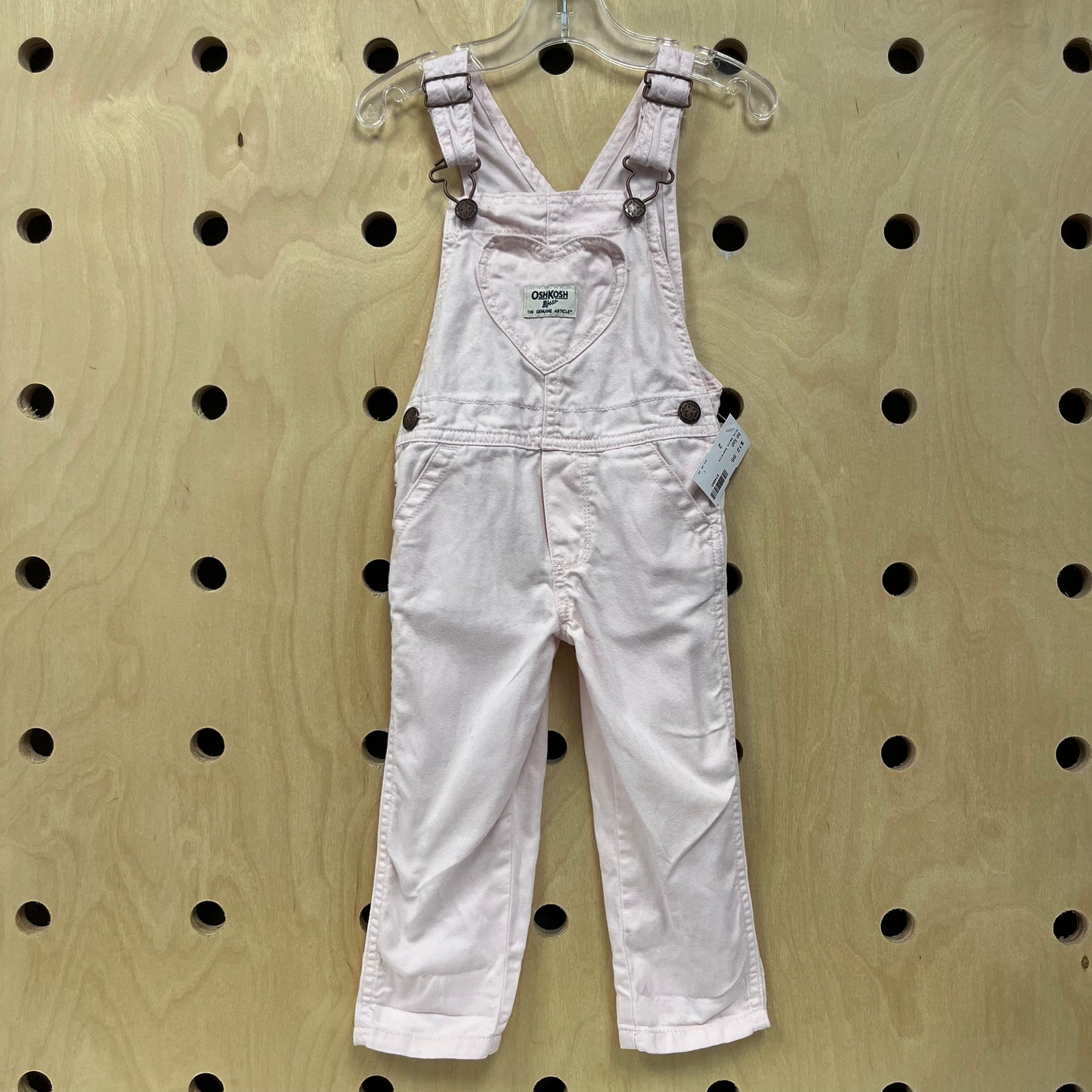 Pink Denim Overalls