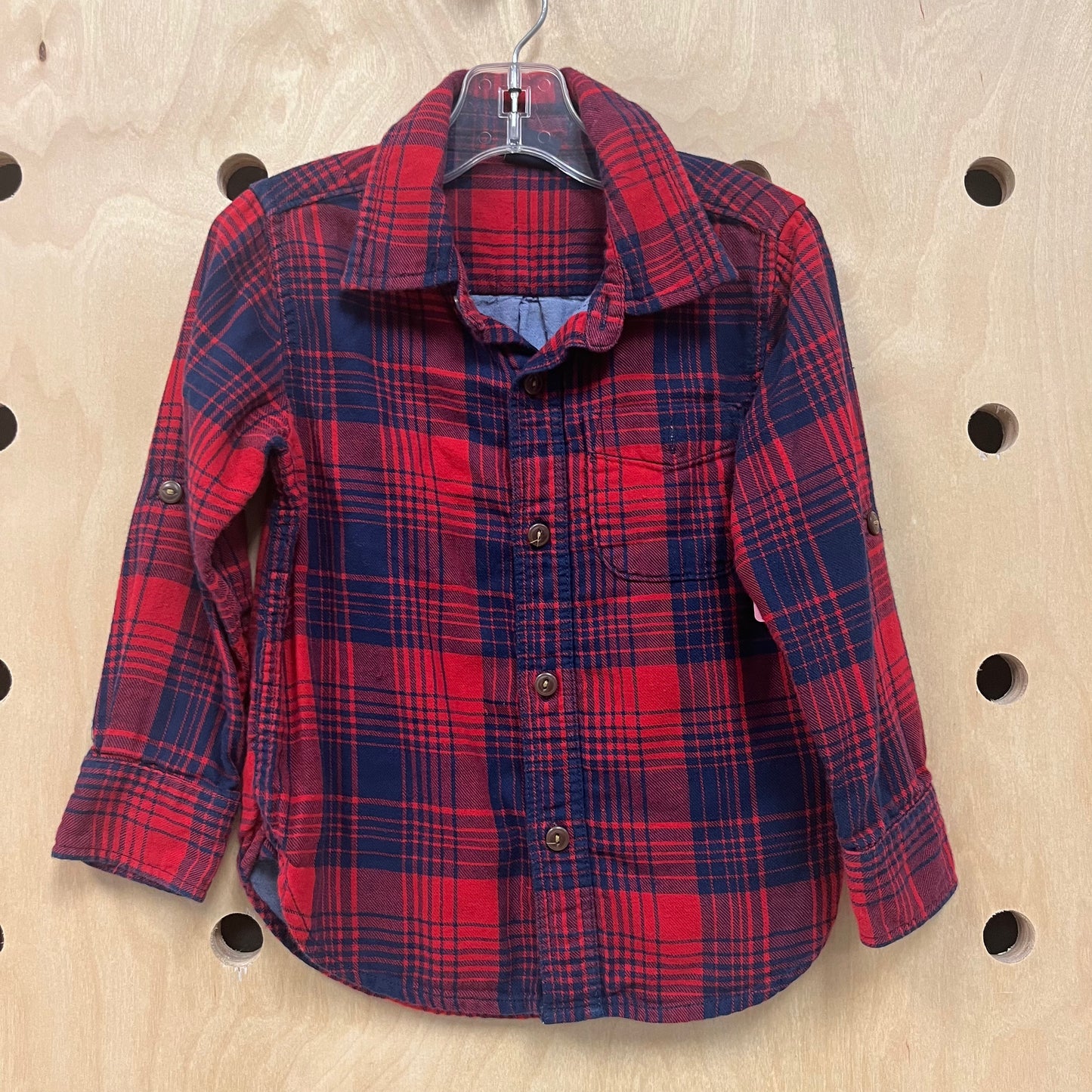 Blue & Red Plaid Shacket