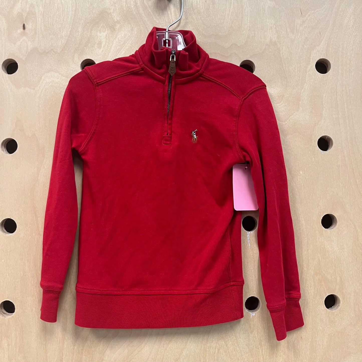 Red Quarter Zip Lightweight Pullover
