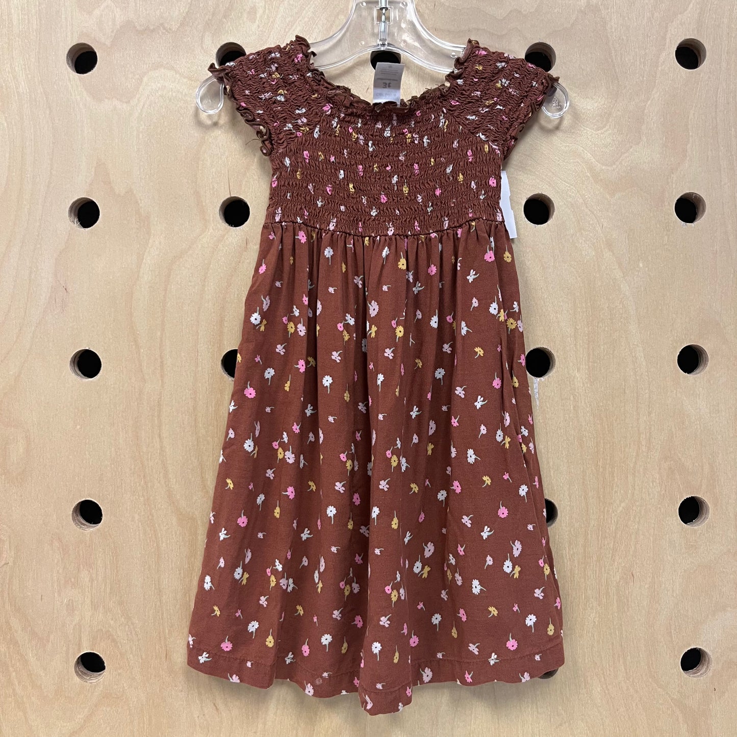 Brown Floral Sundress