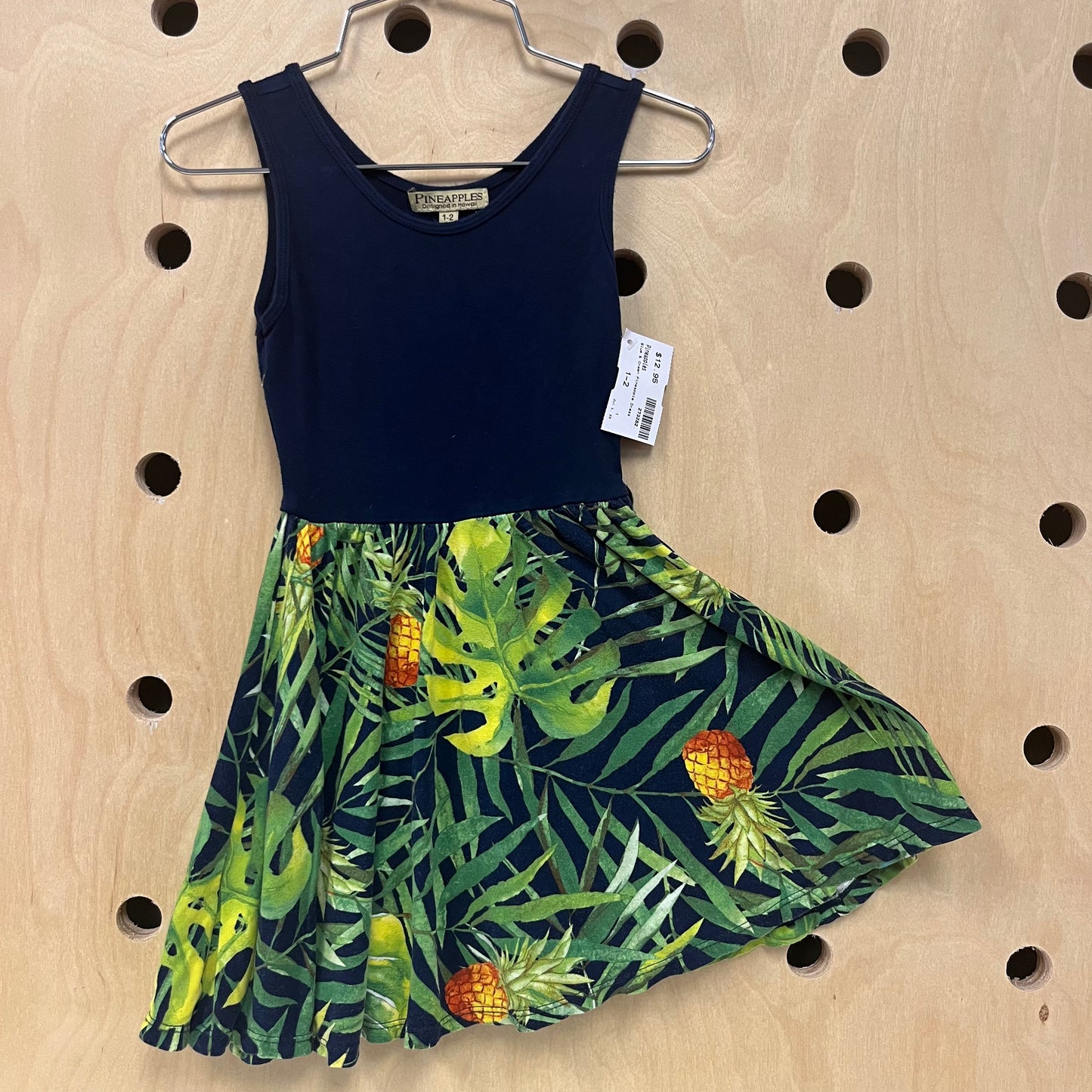 Blue & Green Pineapple Dress